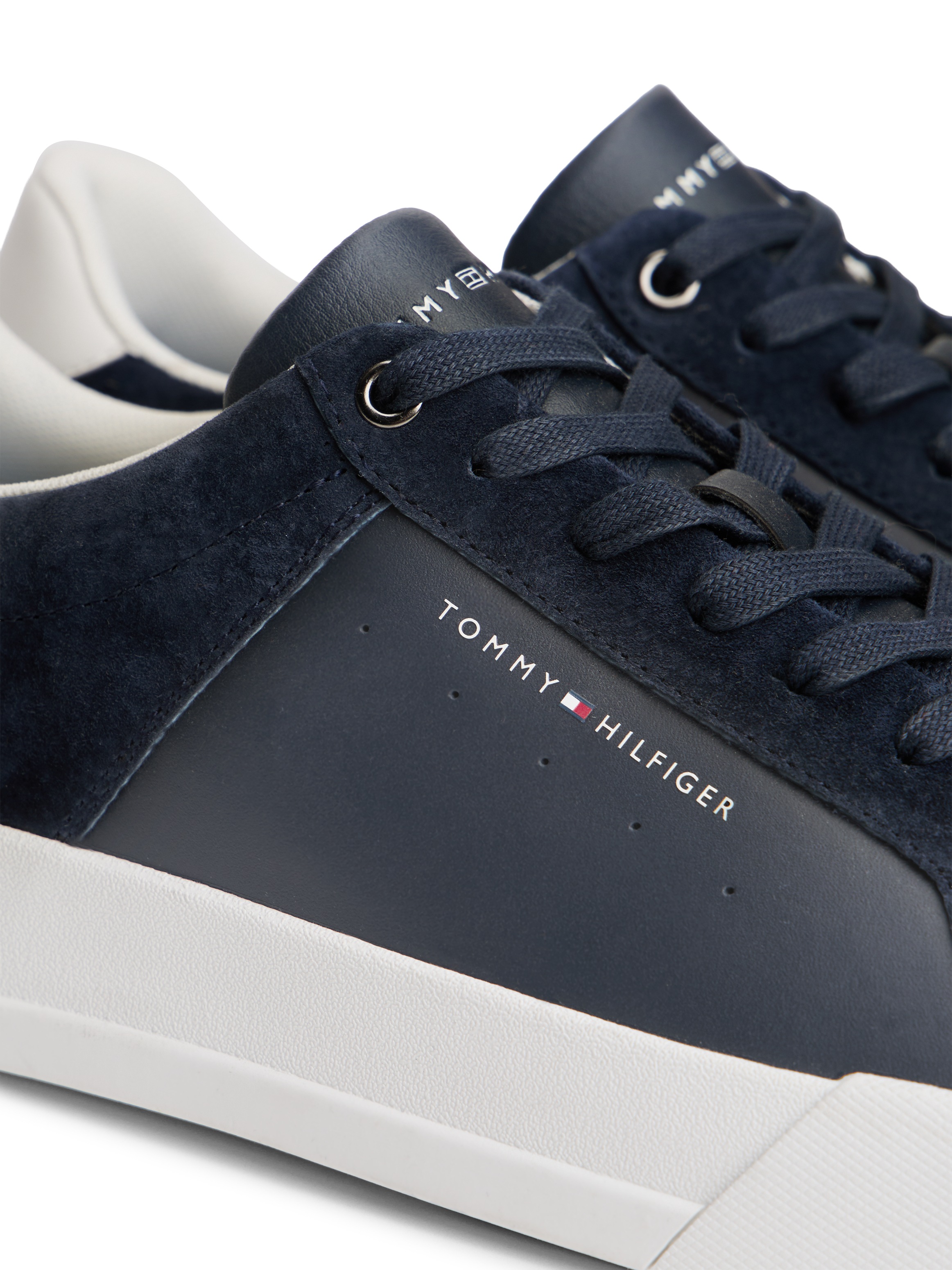 Tommy Hilfiger Sneaker "TH COURT MIX NUBUCK", Freizeitschuh, Halbschuh, Sch günstig online kaufen