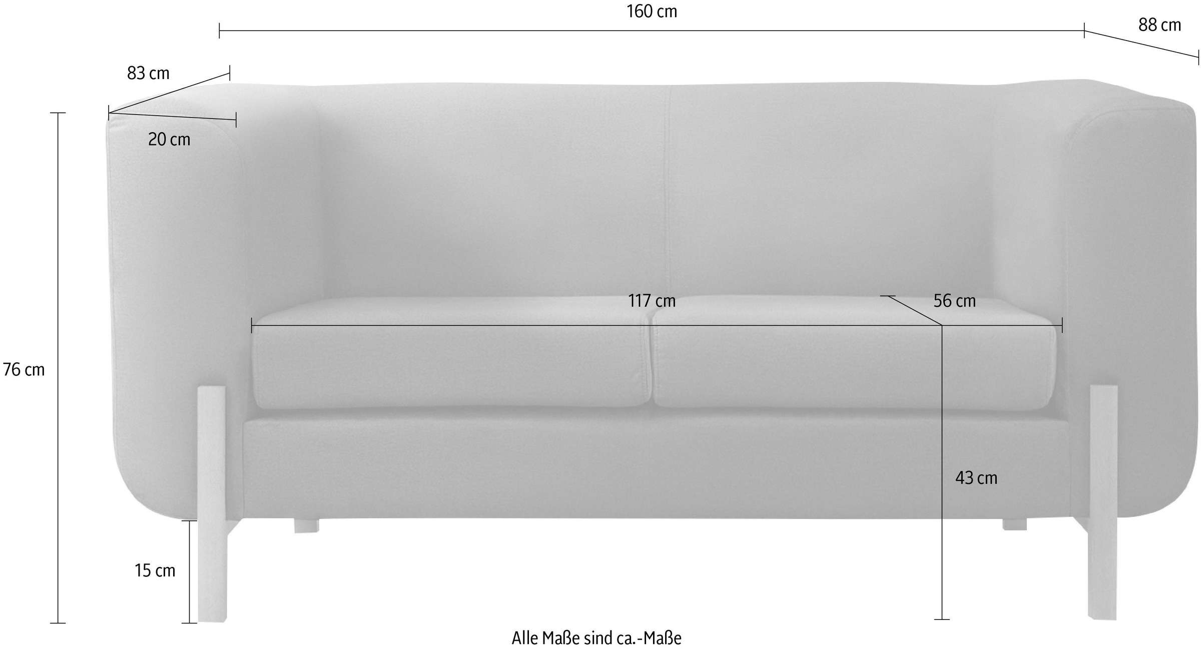 INOSIGN 2-Sitzer »Gaut«, 2-Sitzer