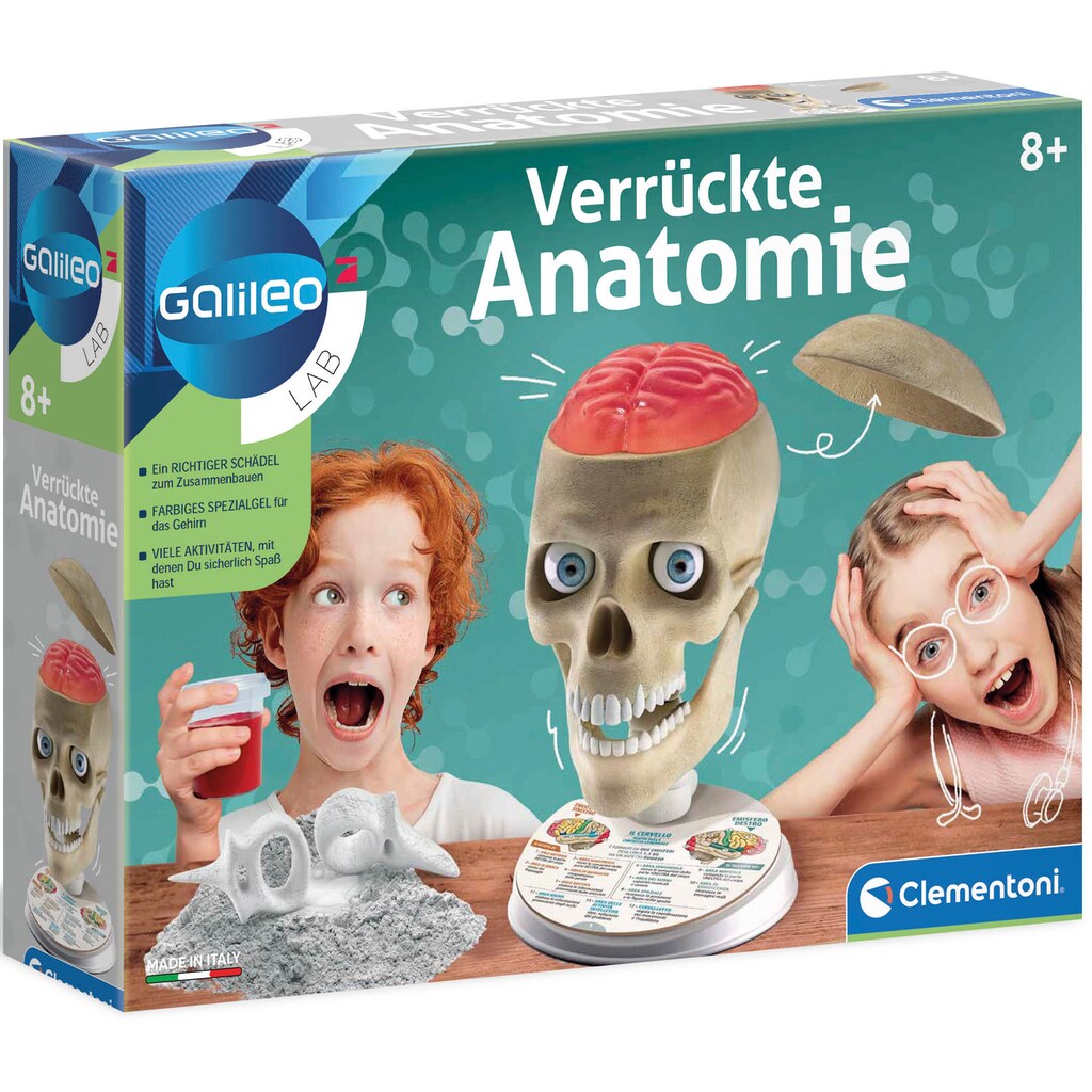 Clementoni® Experimentierkasten »Galileo, Verrückte Anatomie«