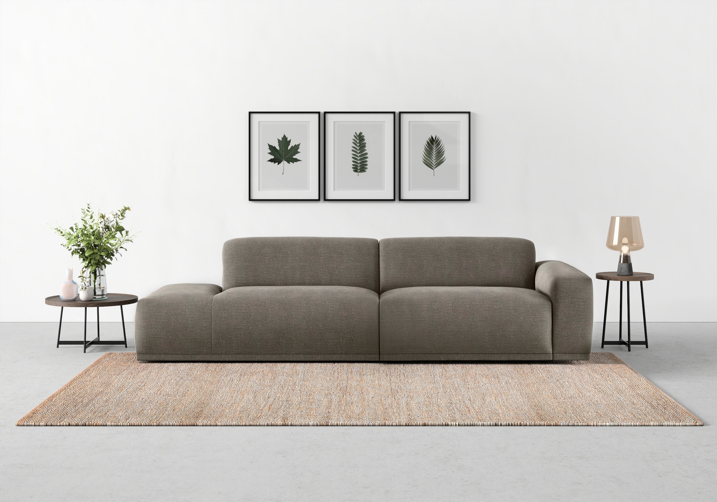 TRENDMANUFAKTUR  TRENDMANUFAKTUR Big-Sofa »Braga, mit hochwertigem Kaltschaum, Megasofa, in Cord...