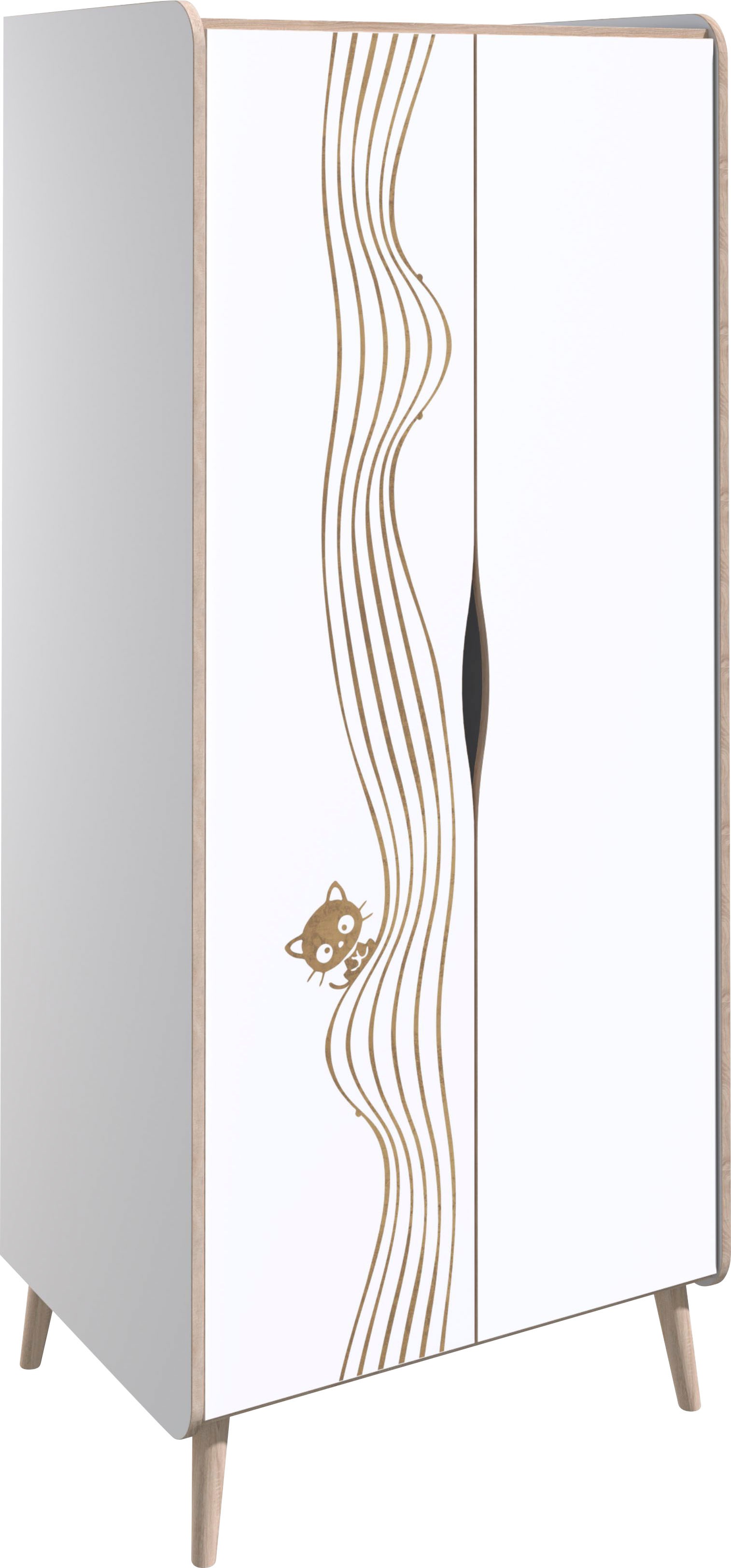 Lüttenhütt Kleiderschrank Nethe, mit Print, Breite 78,5 cm