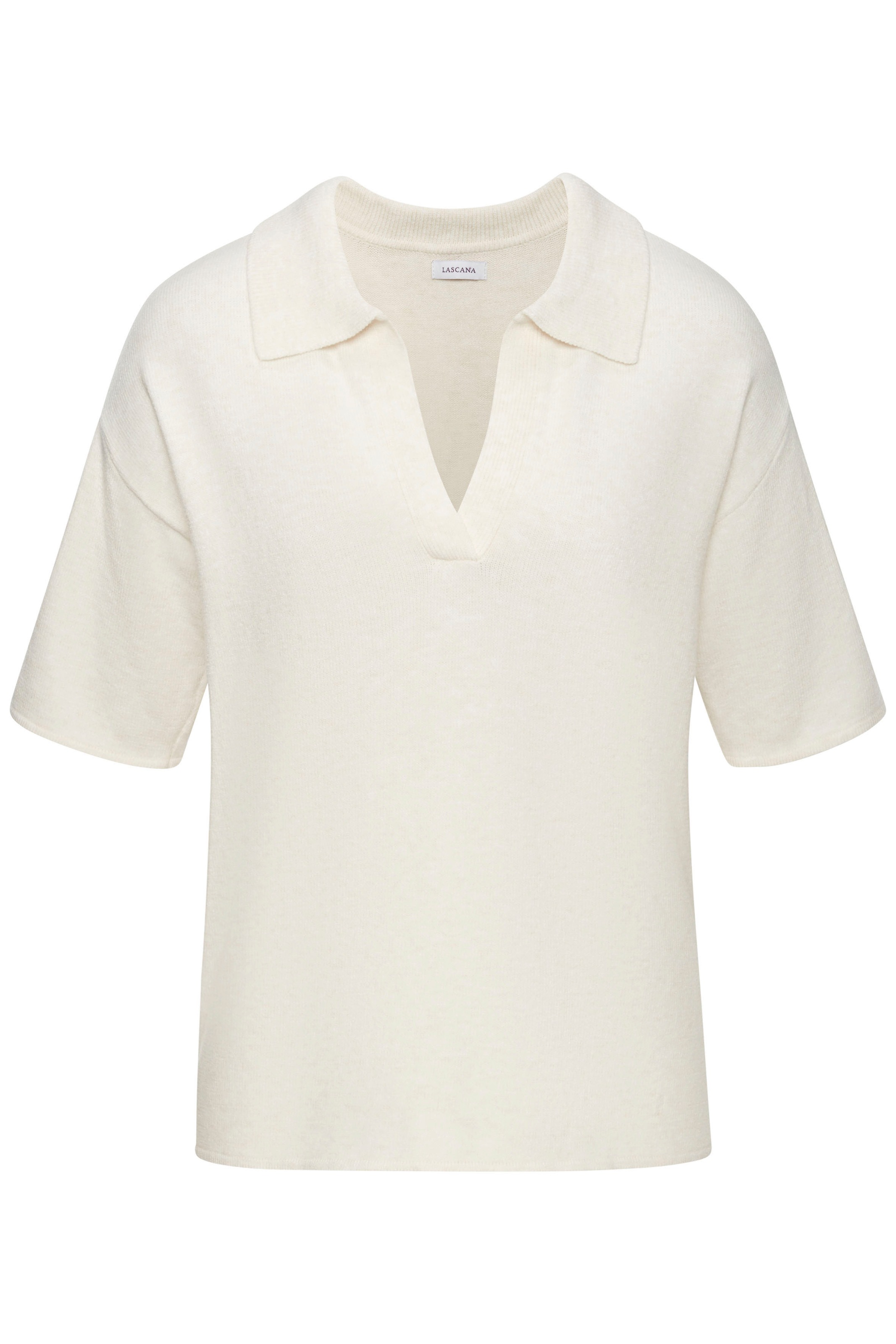 LASCANA Poloshirt aus hochwertigem Strick, Loungewear günstig online kaufen