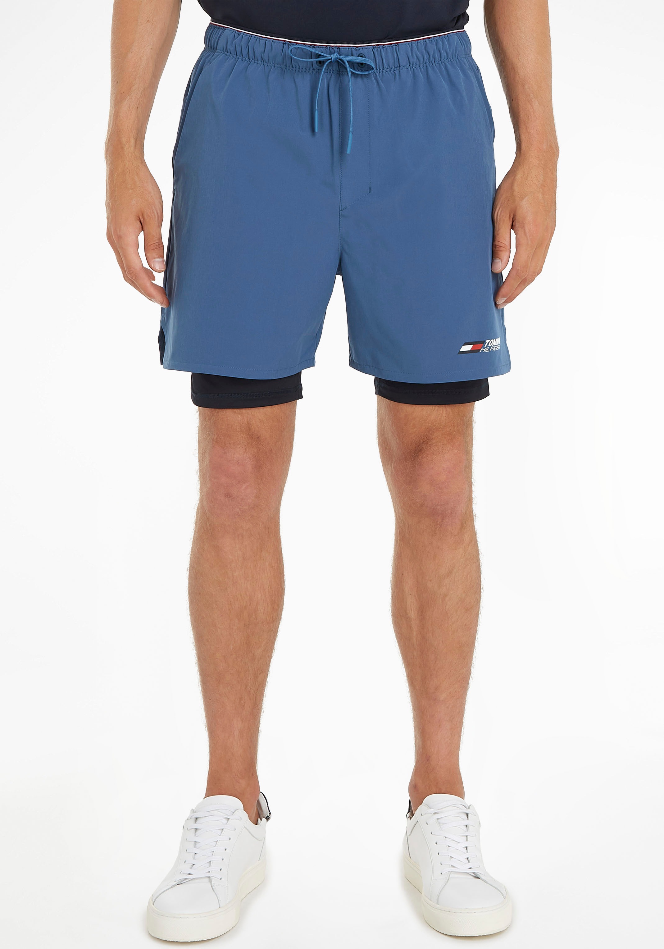 Tommy Hilfiger Sport 2-in-1-Shorts »2-1 ESSENTIALS TRAINING SHORT« mit Tommy Hilfiger Logodruck