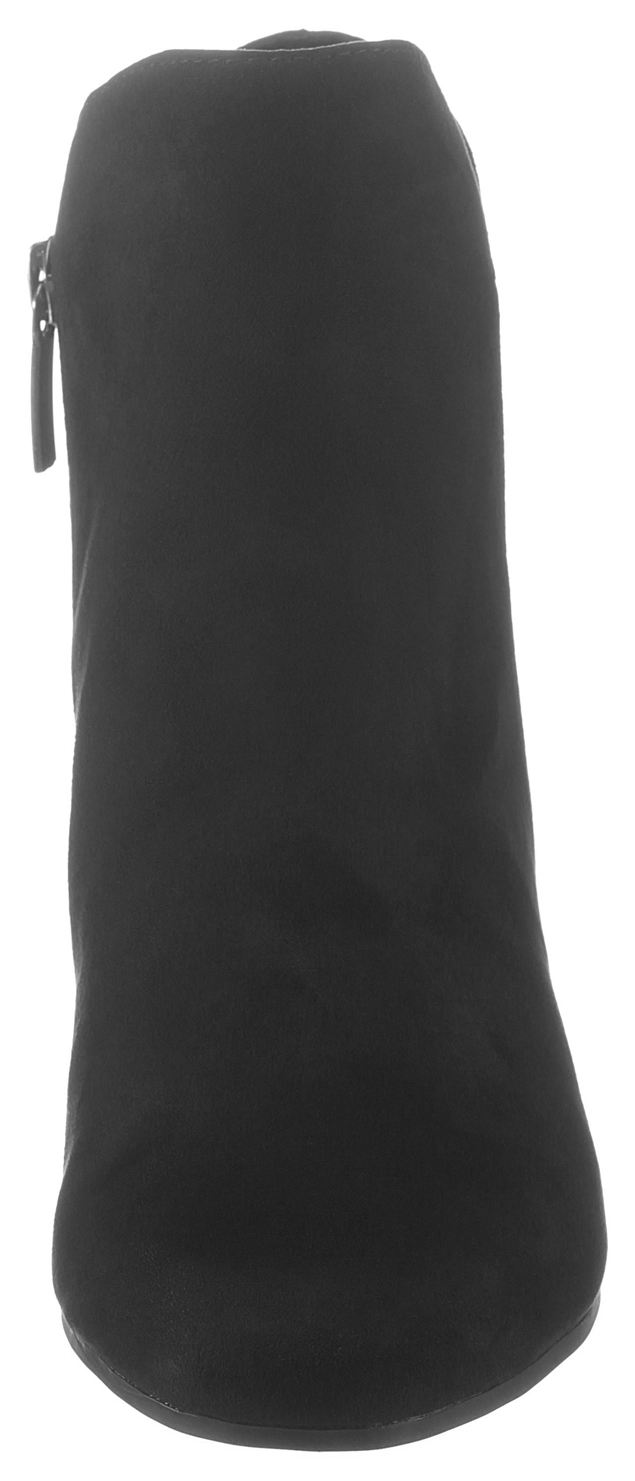 Tamaris Stiefelette, Blockabsatz, Ankleboots, Abendschuh in veganer Verarbeitung