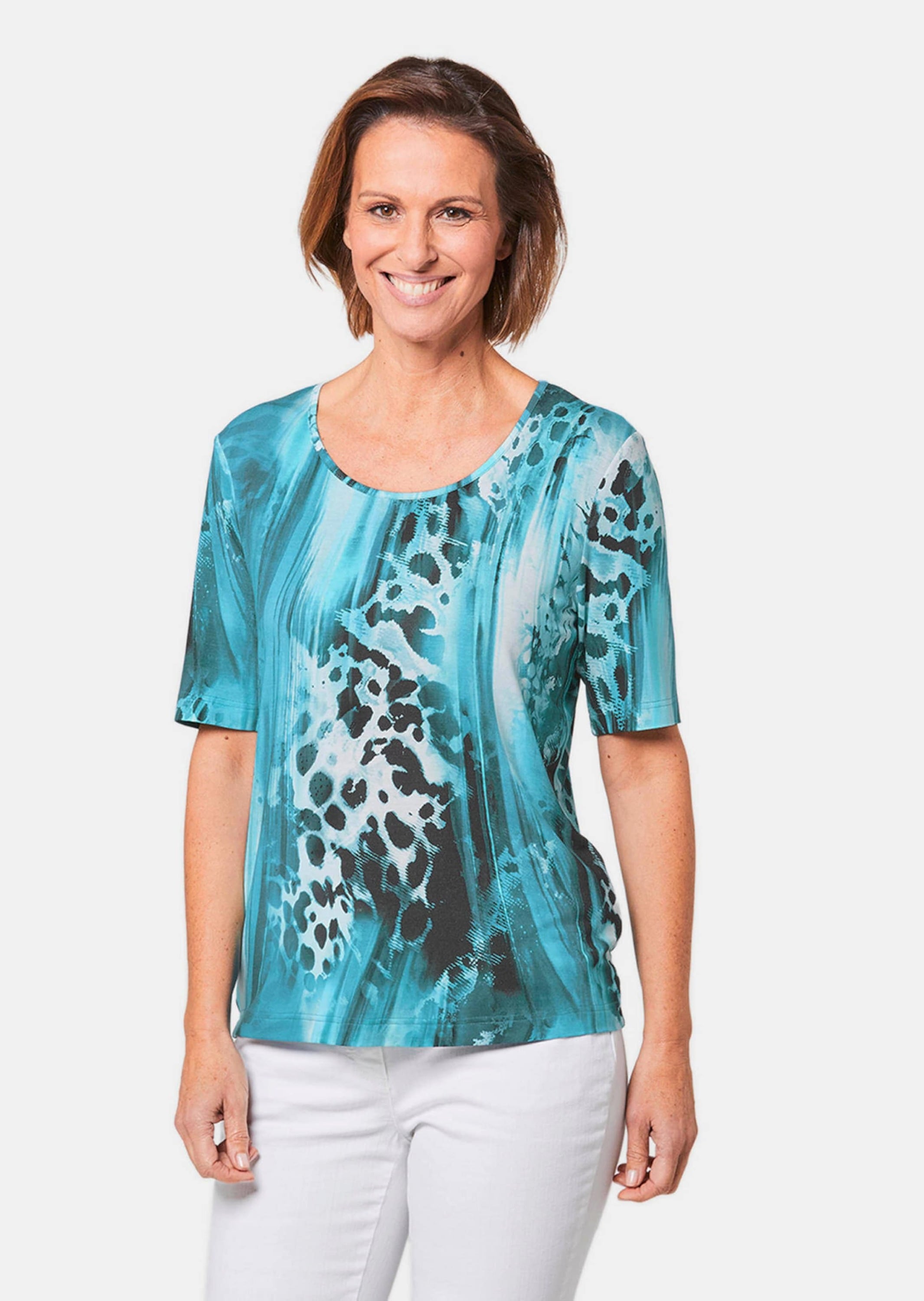 GOLDNER Print-Shirt »Druckshirt Bequemes Druckshirt im Mustermix«