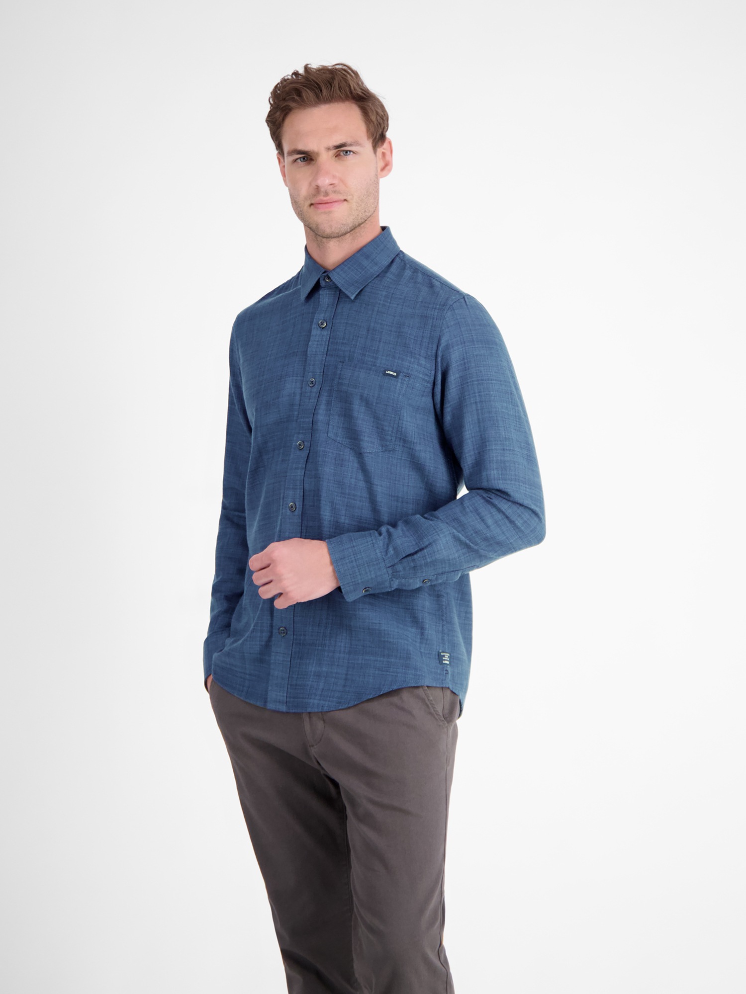 Thumbnail - LERROS Langarmhemd "LERROS Herrenhemd, Fancy-Twill"