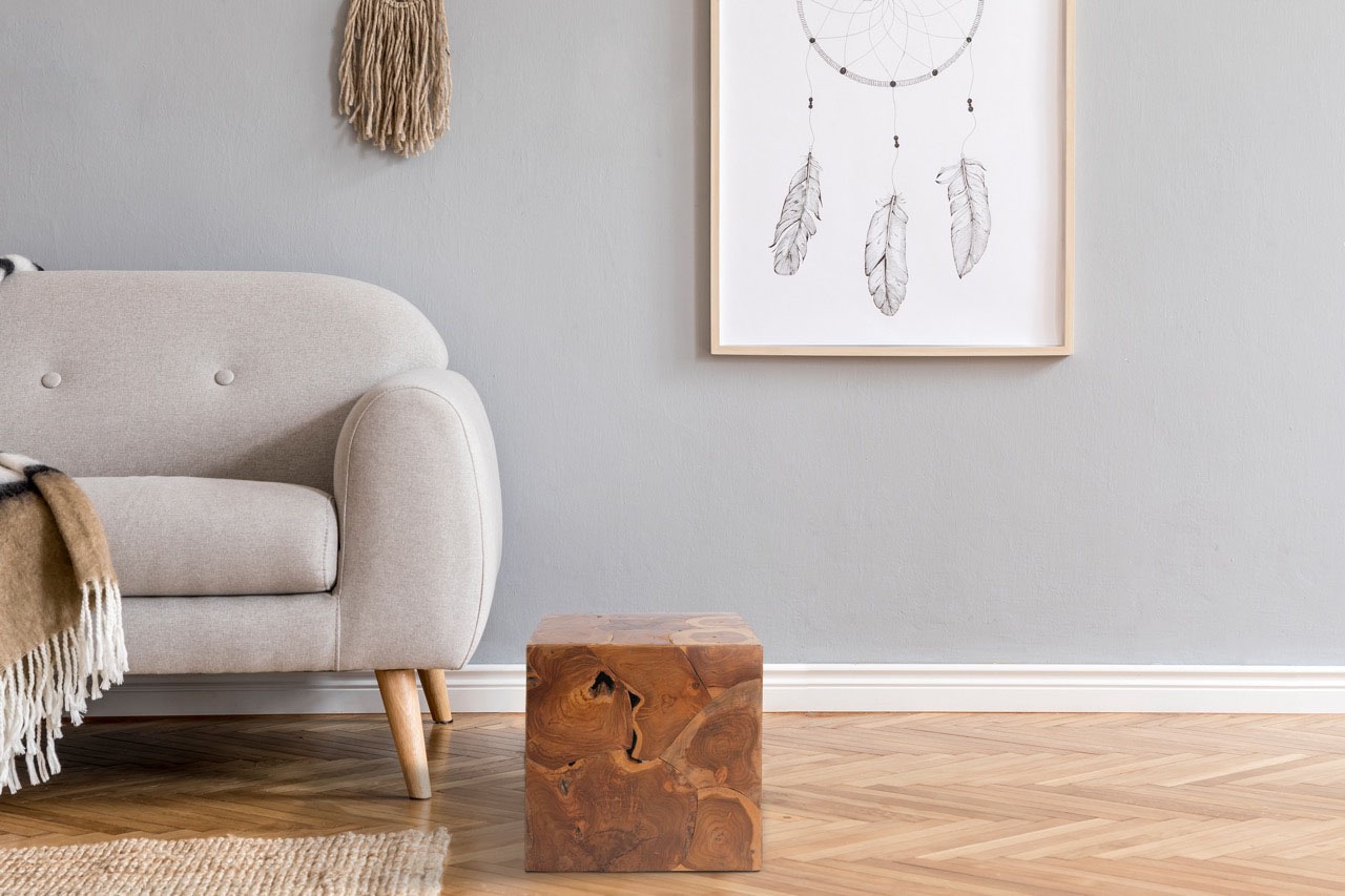 Kayoom Beistelltisch "Radix 525, hochwertiges Teakholz, Natur-Design", (1 S günstig online kaufen