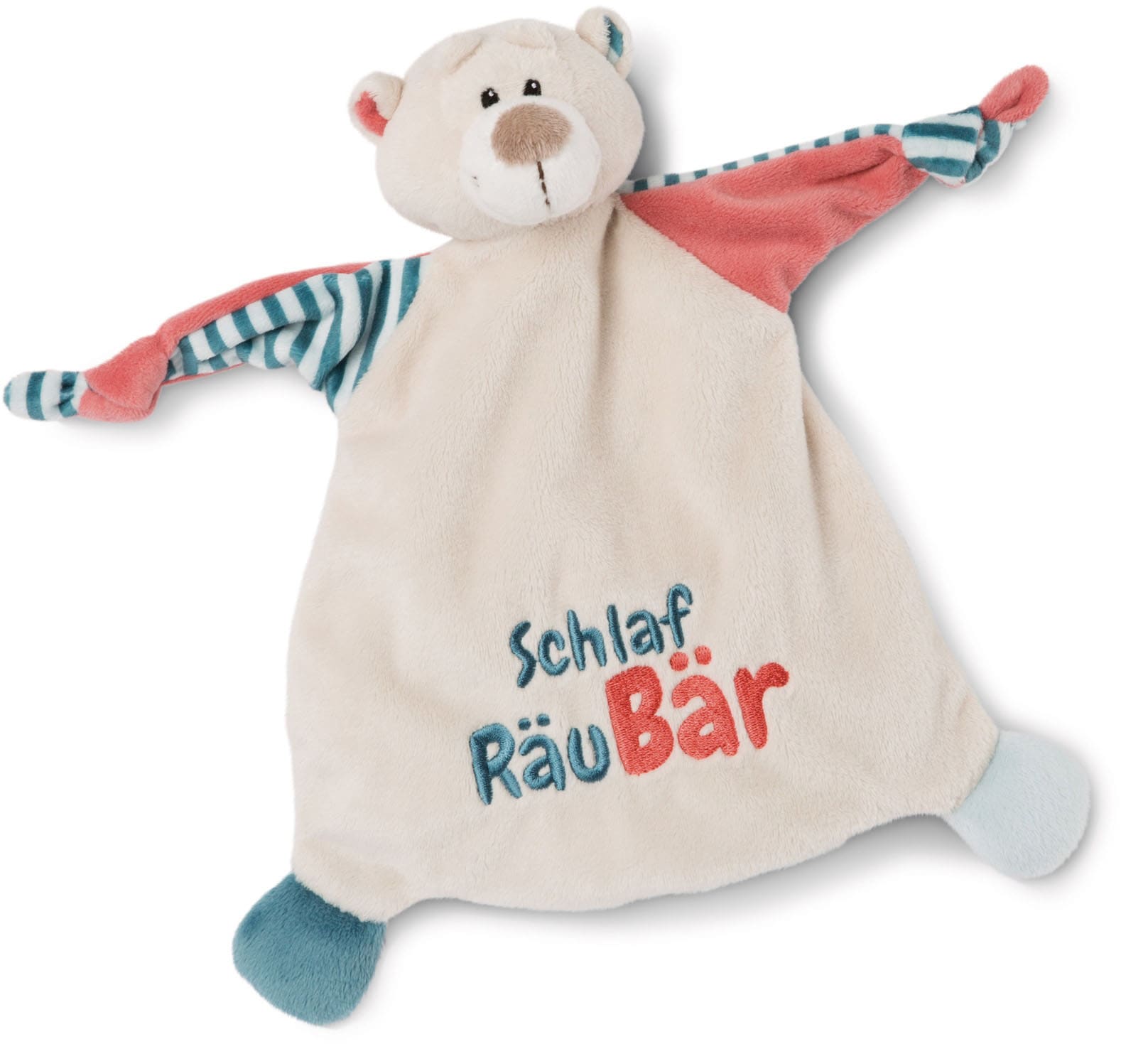 Nici Schmusetuch "My first NICI Kollektion, Bär, Schlaf RäuBär" mit aufgestickten Augen