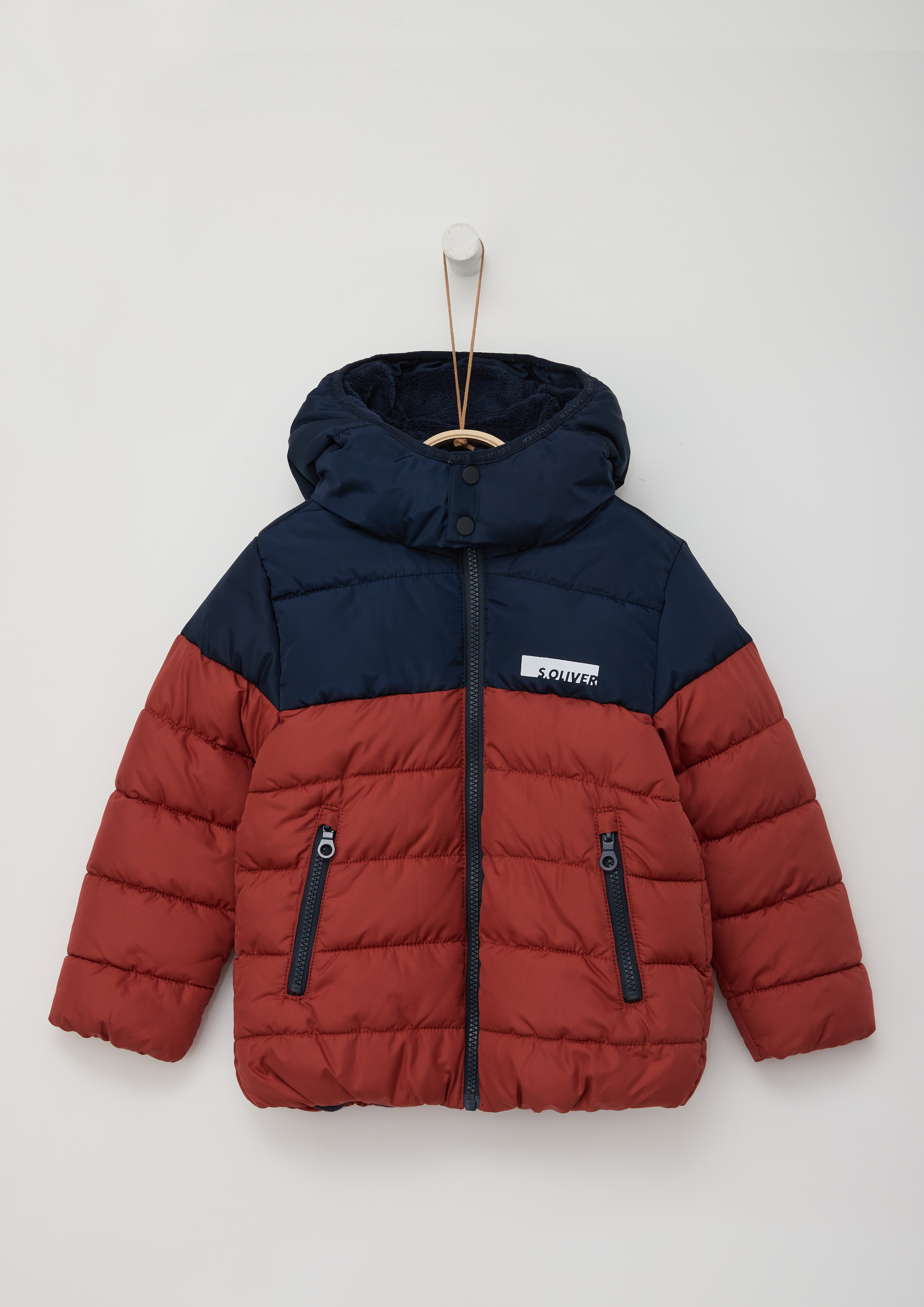 s.Oliver Junior Outdoorjacke, mit Kapuze, mit Kapuze