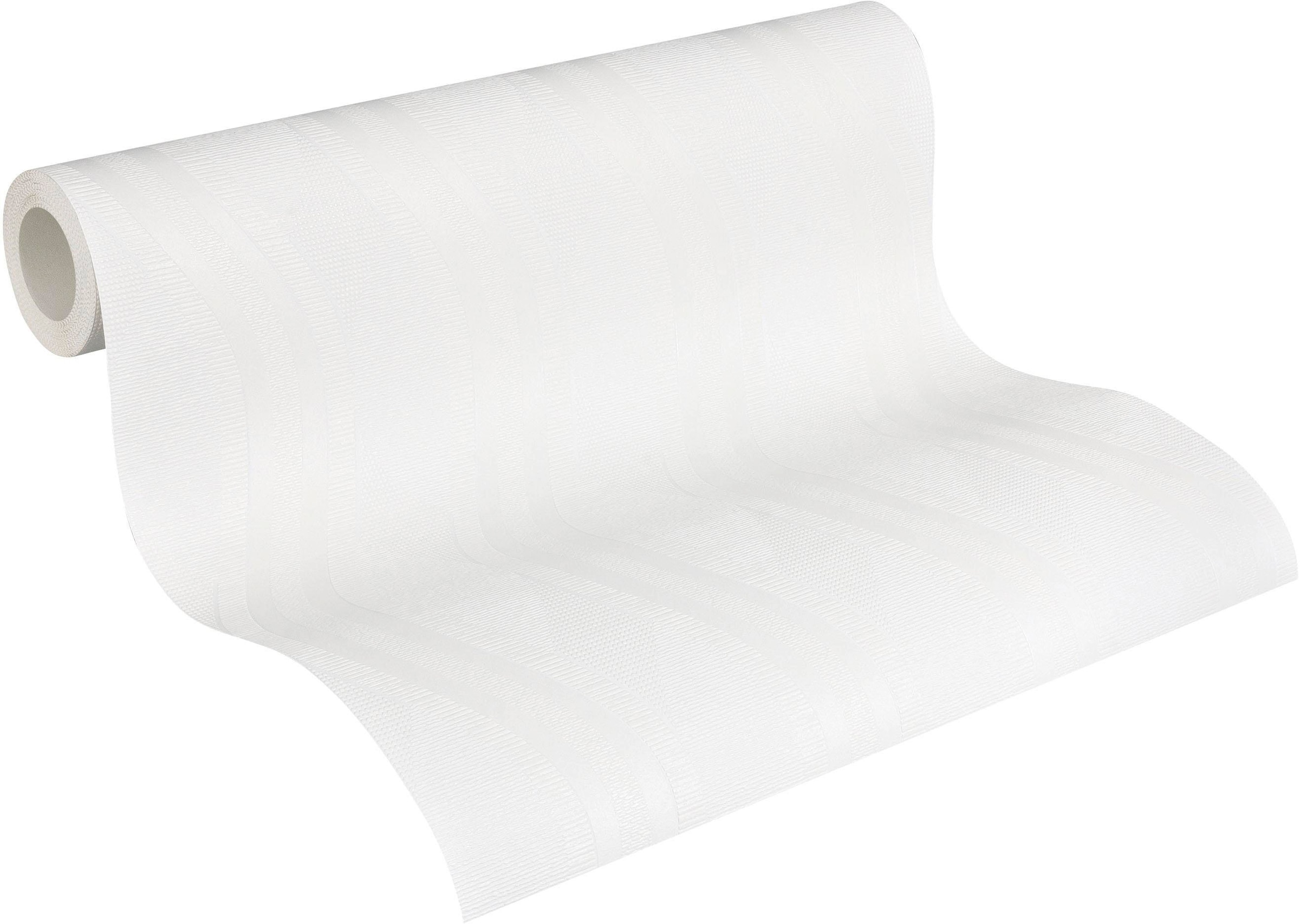 A.S. Création Vliestapete »Meistervlies« einfarbig | uni | unifarben strukturiert Struktur Tapete einfarbig Überstreichbar Tapeten Wohnzimmer Flur Optik