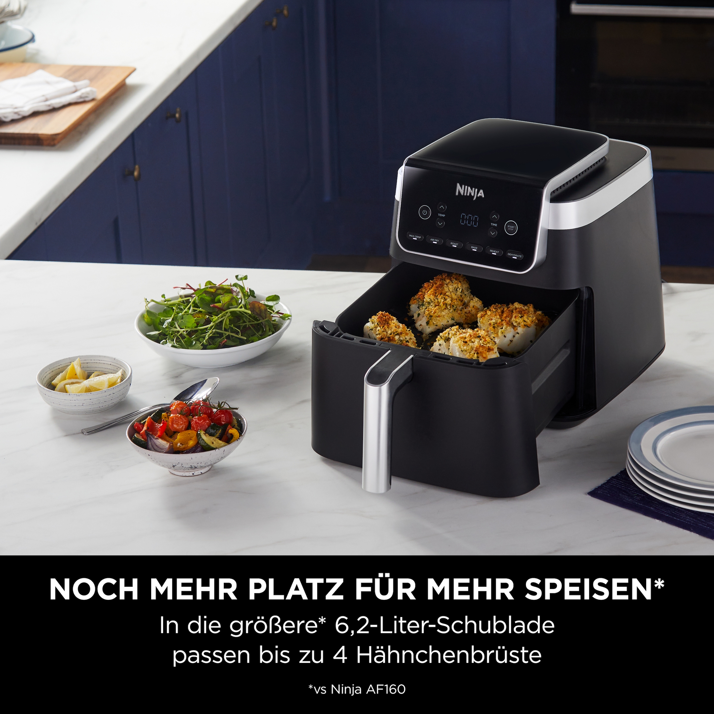 NINJA Heißluftfritteuse »AF180EU«, 2000 W