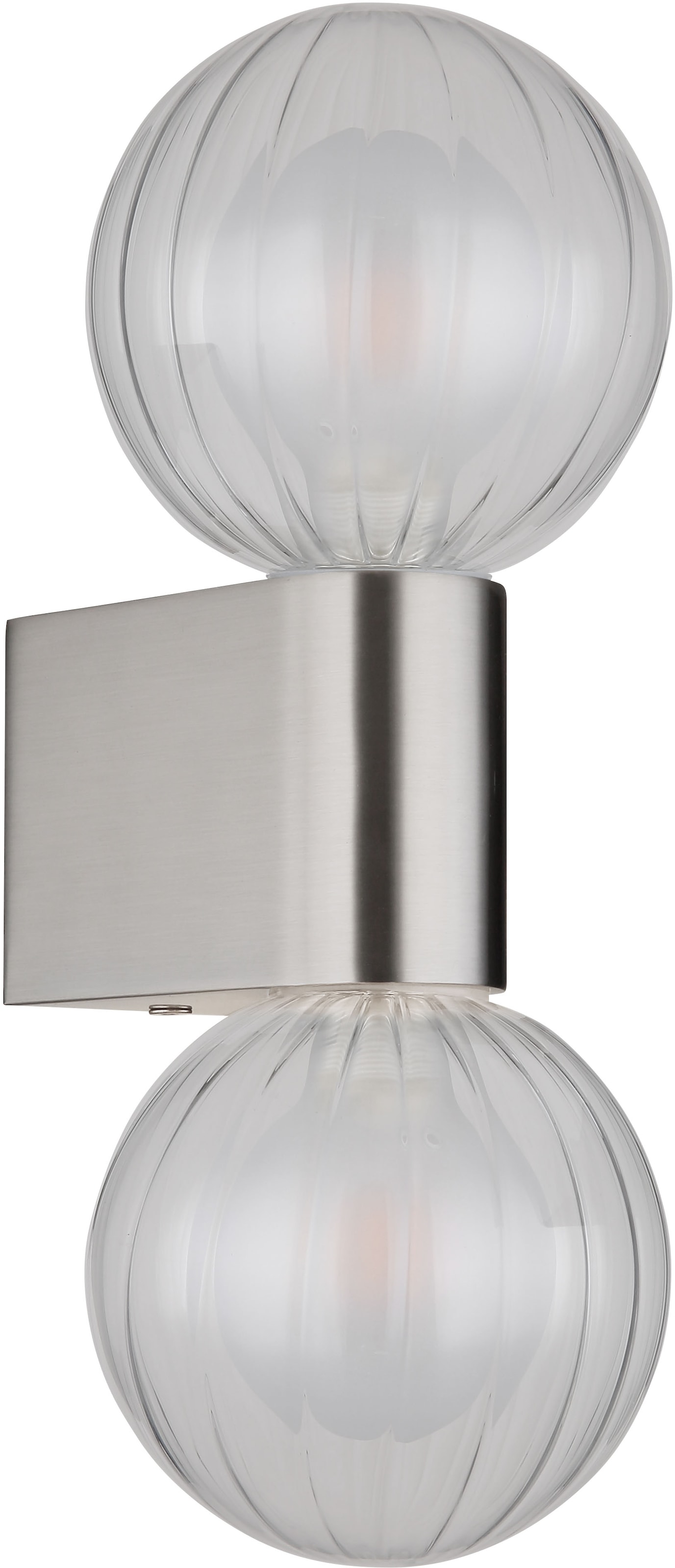GLOBO LIGHTING Wandleuchte »ANDER«, Leuchtmittel G9 | ohne Leuchtmittel, Wandlampe/Spot/Glas klar/Wohnzimmer/Flur/3000K/IP44/Kugel