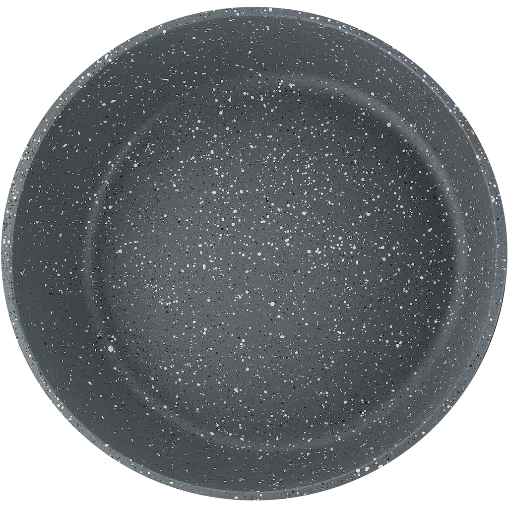 GSW Topf-Set »Gourmet Granit«, Aluminiumguss, (Set, 5 tlg., 1 Kochtopf 16 x H 7,5 cm, 1 Kochtopf 20 x H 9,0 cm, 1 Bratpfanne 24 cm)