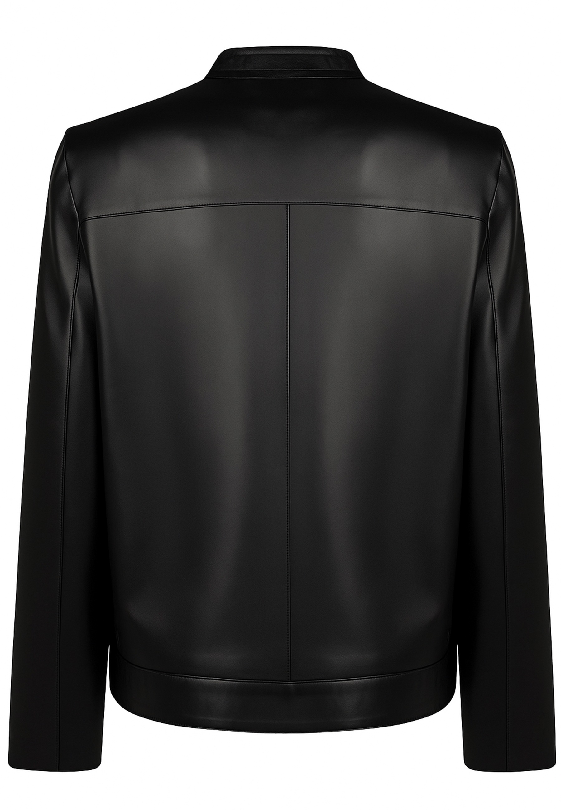 Felix Hardy Lederjacke mit Reißverschluss Men Leather Jacket Black L 2