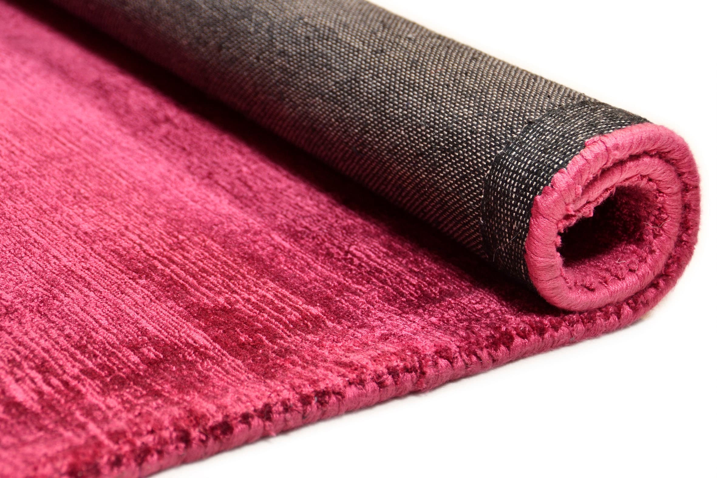 TOM TAILOR HOME Teppich »Shine uni«, rechteckig, 8 mm Höhe, Handweb Teppich, 100% Viskose, handgewebt, mit elegantem Schimmer