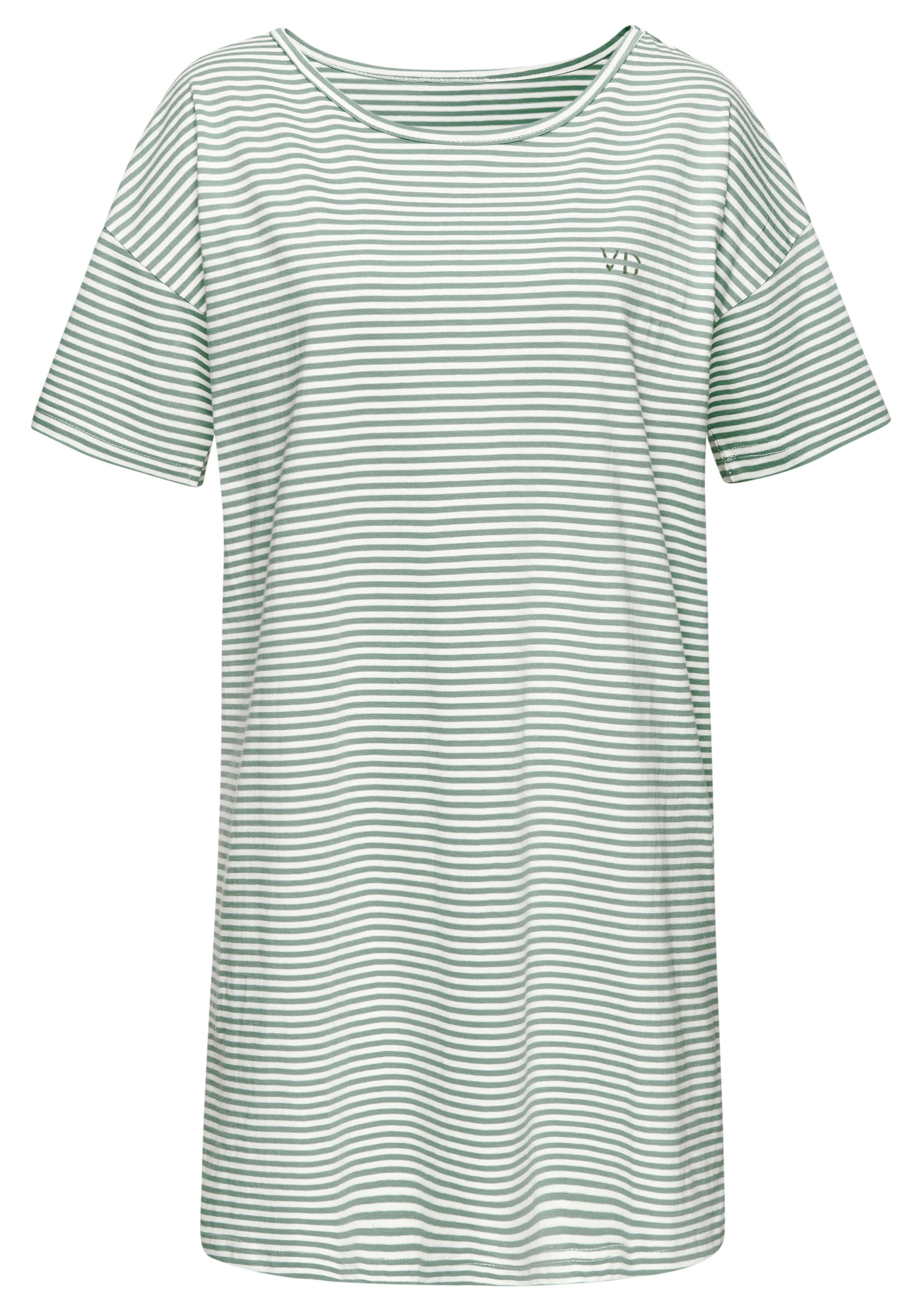 Vivance Dreams Nachthemd 1-teilig, 1 tlg. tlg. mit feinen garngefärbten Streifen