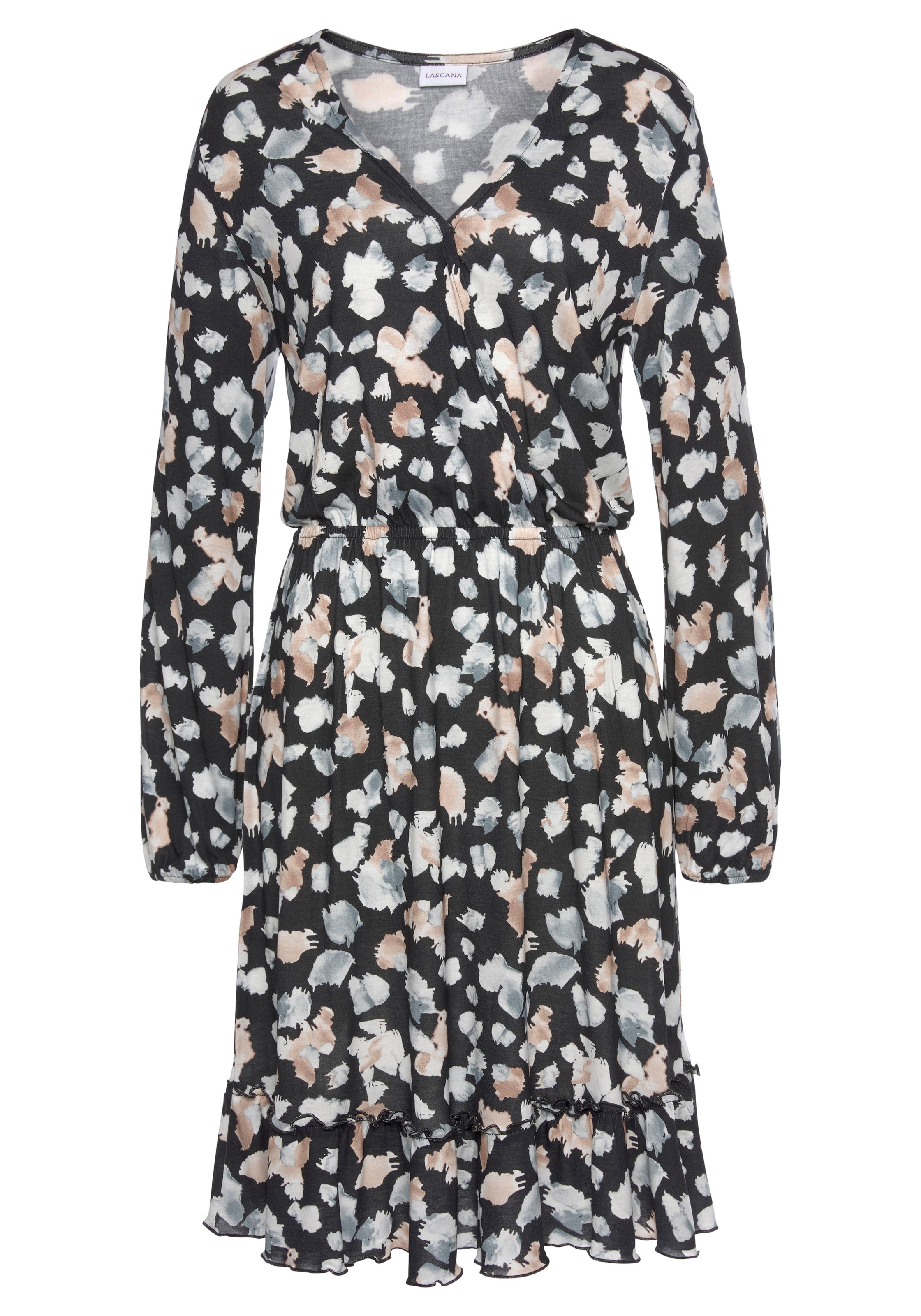 LASCANA Jerseykleid, mit Alloverdruck | online BAUR kaufen