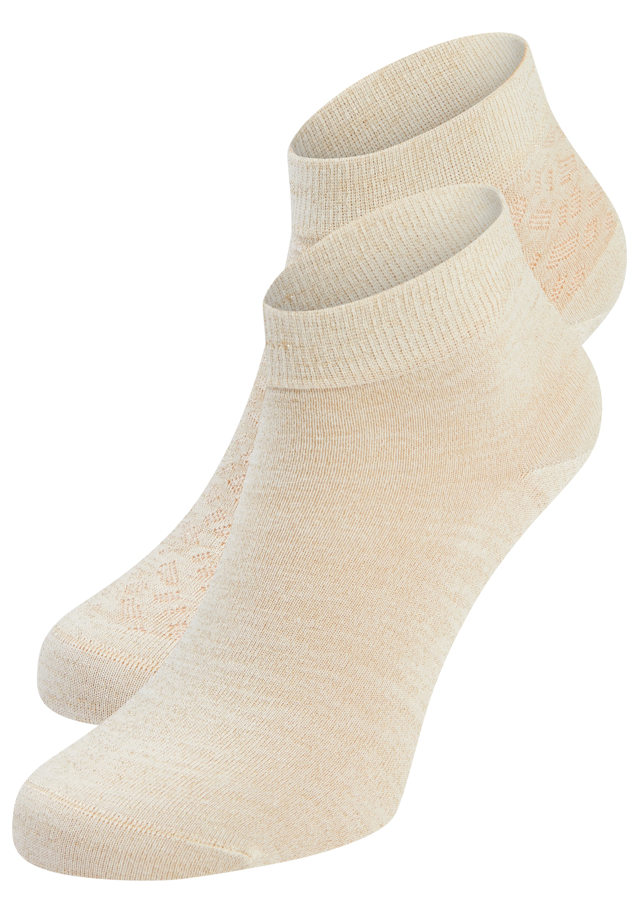 BOSS Kurzsocken "2P SH Shiny B CC W" 2 Stk. tlg. mit verschiedener Struktur günstig online kaufen