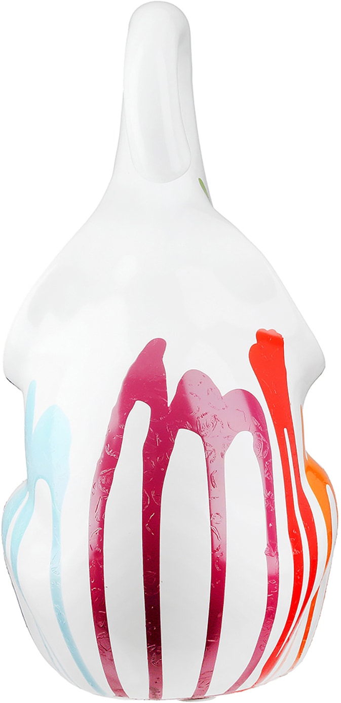 GILDE Skulptur »Figur Elefant Colori weiß« Elefant Tierfigur moderne Deko Wohnaccessoire Kinderzimmerdeko
