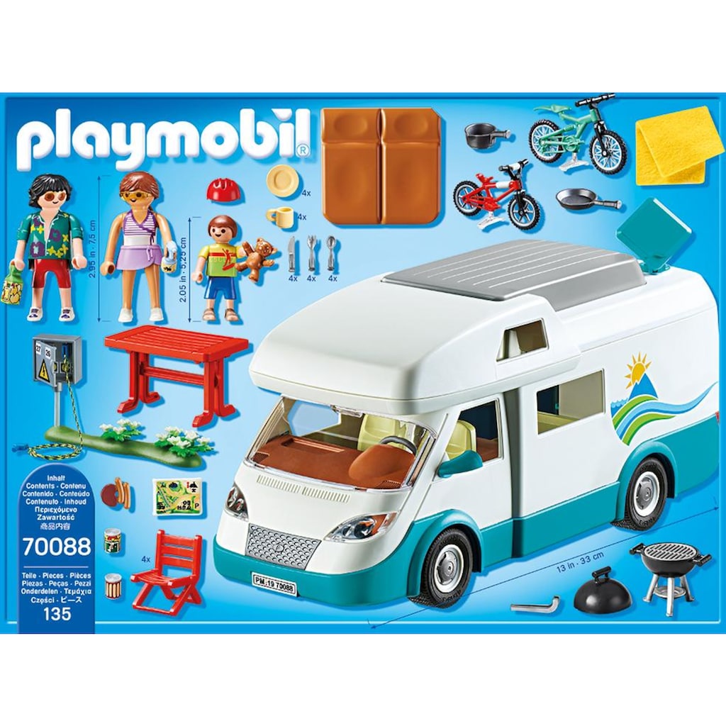 Playmobil® Konstruktions-Spielset »Familien-Wohnmobil, Family Fun«, (135 St.)