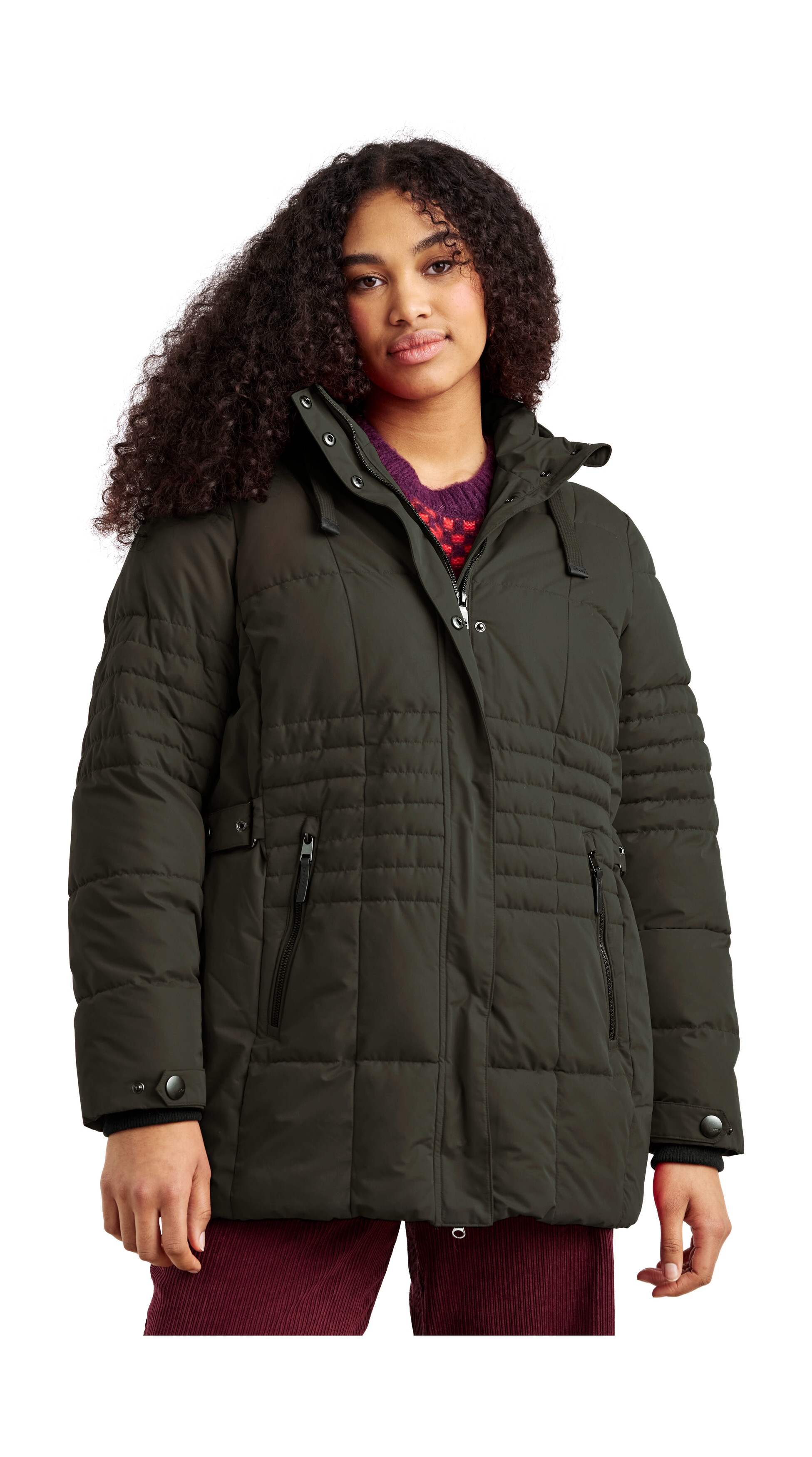 STOY Steppjacke "STW 3 WMN QLTD JCKT" Wasserabweisend, winddicht, atmungsaktiv, verstellbare Kapuze