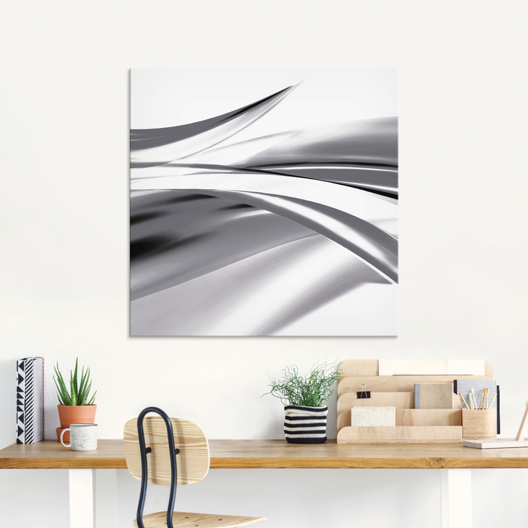 Artland Glasbild "Schöne Welle - Abstrakt" Gegenstandslos 1 Stk. tlg. in ve günstig online kaufen