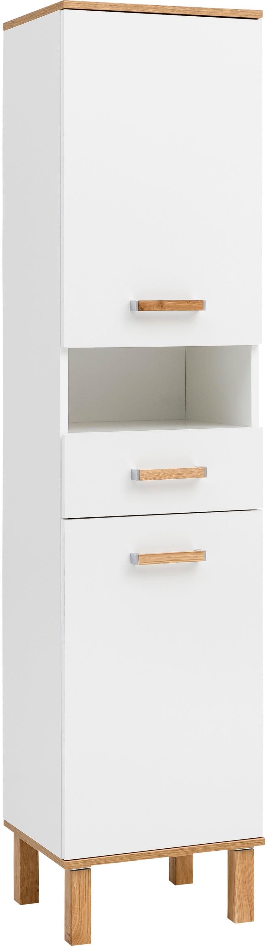 Schildmeyer Hochschrank "Padua", Füße aus Massivholz