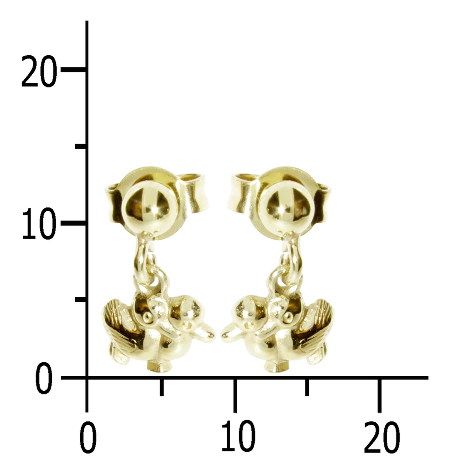 OSTSEE-SCHMUCK Paar Ohrhänger »Ostsee-Schmuck Ohrhänger Entchen Ohrhänger Entchen«, (2 tlg.)