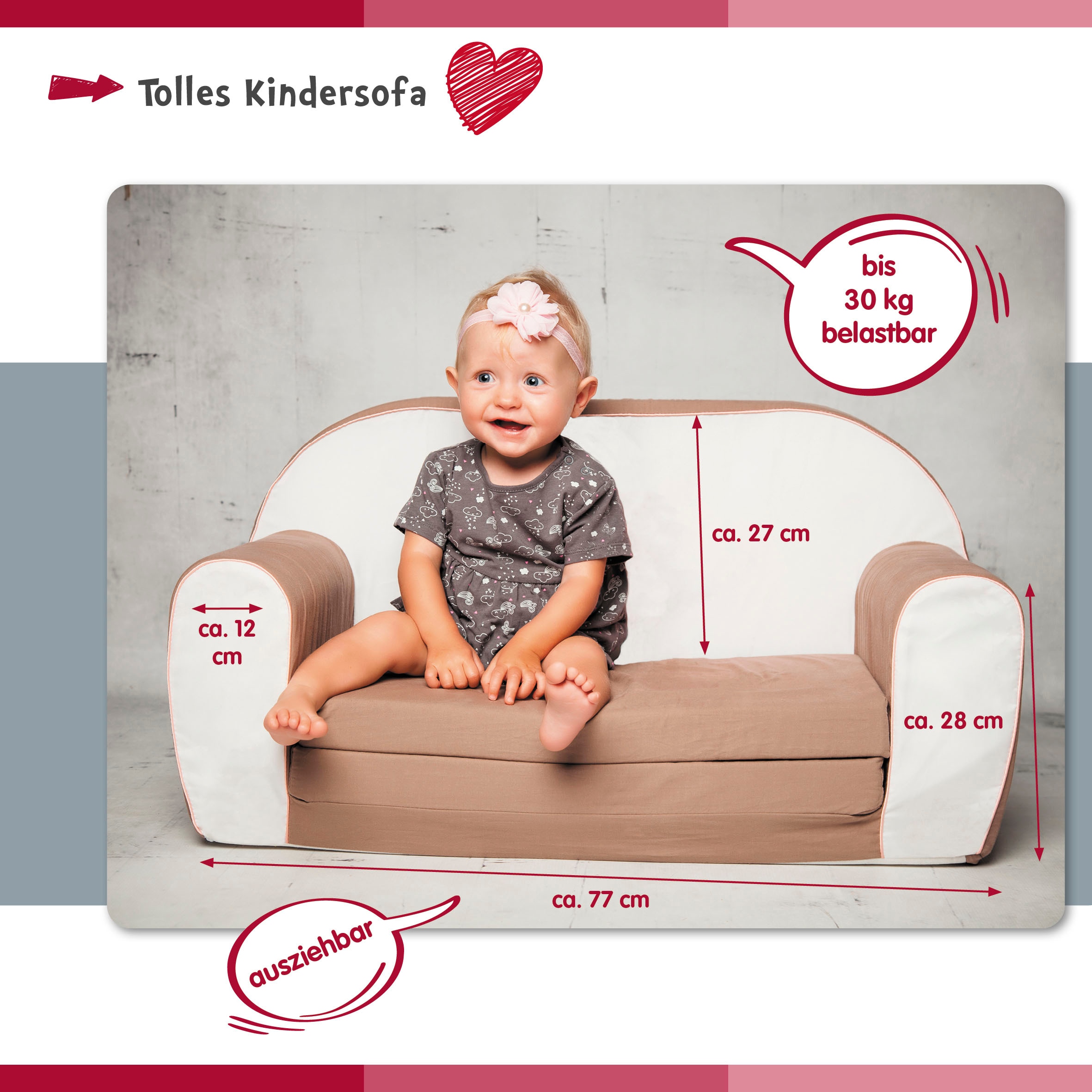 Knorrtoys® Sofa »Jungle animal« für Kinder; Made in Europe