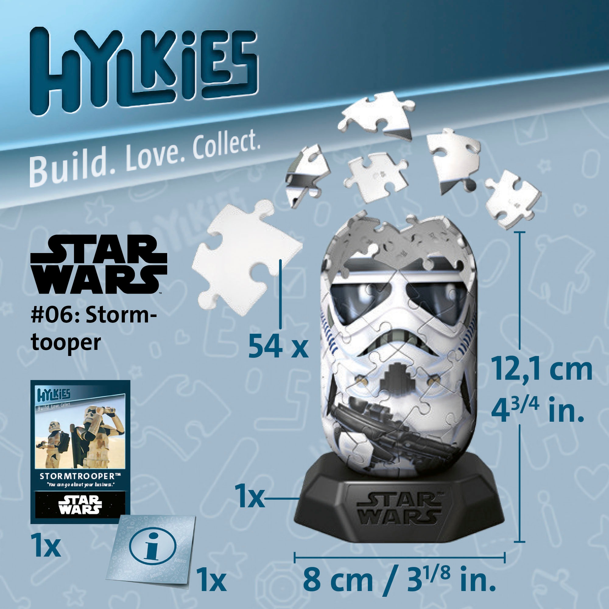 Ravensburger 3D-Puzzle »Star Wars Hylkies Sammelfigur #06 Stormtrooper«, Made in Europe