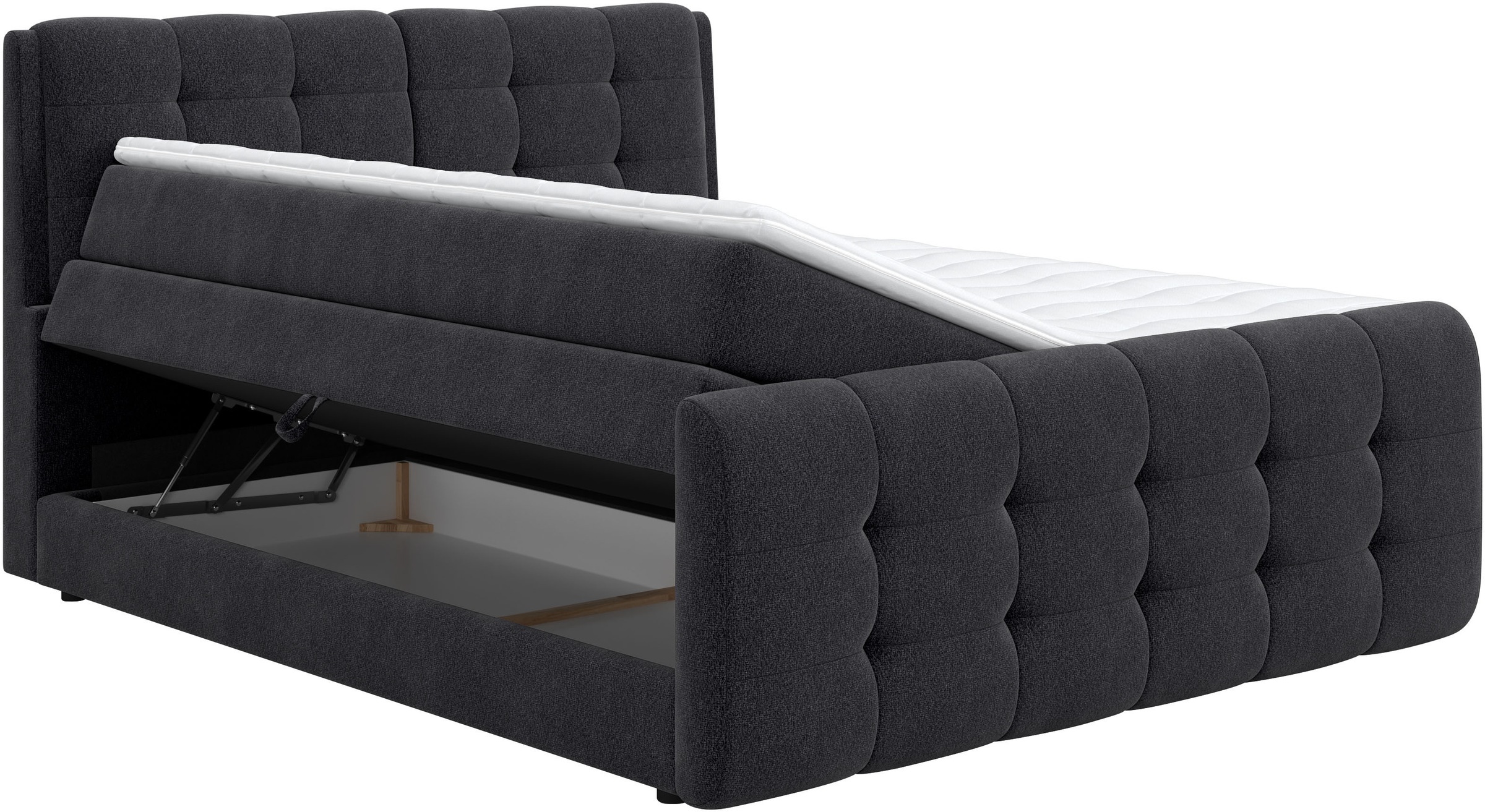 COTTA Boxspringbett »Fort mit Bettkasten, inkl. Topper«, erhältlich in verschiedenen Breiten (160cm, 180cm & 200cm)
