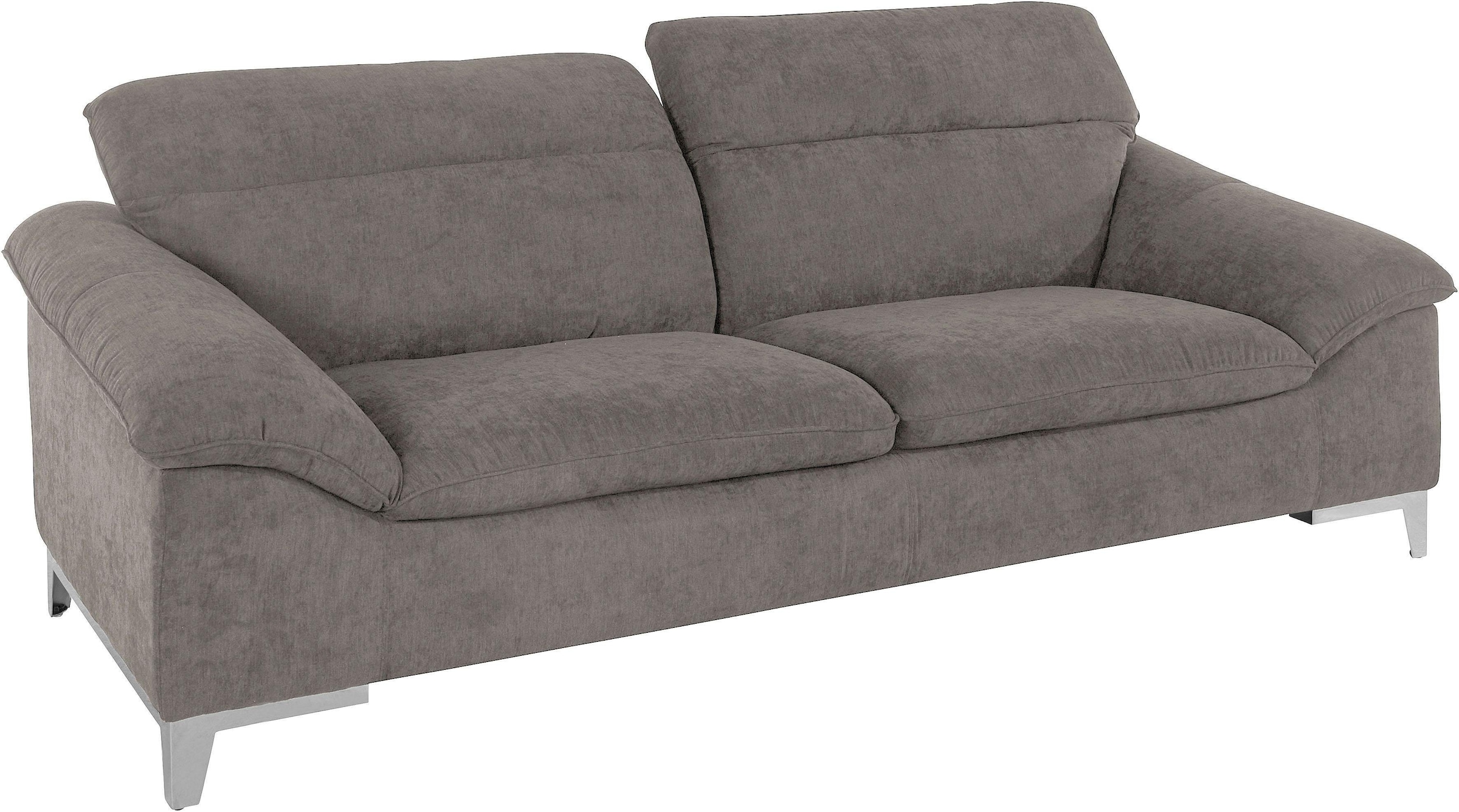 COTTA Polstergarnitur »Teresa« Set,  Set bestehend aus: 3-Sitzer mit Kopfteilverstellung & Hocker