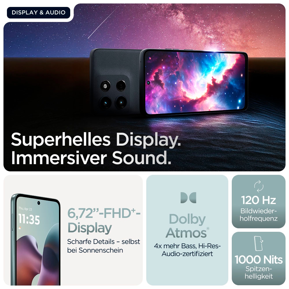 Motorola Smartphone »moto g56 5G«, PANTONE® Gray Mist