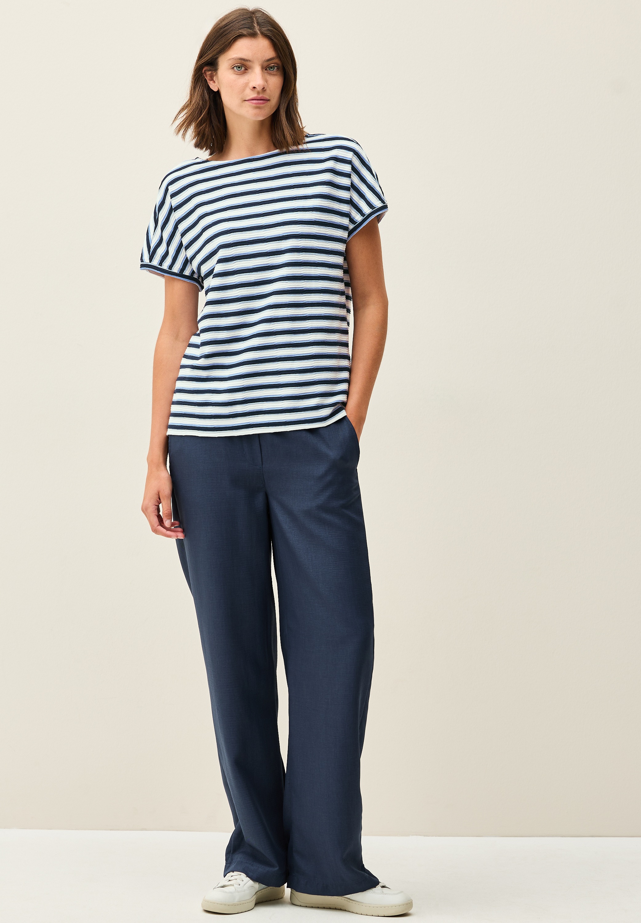 Cecil T-Shirt, mit U-Boot-Ausschnitt