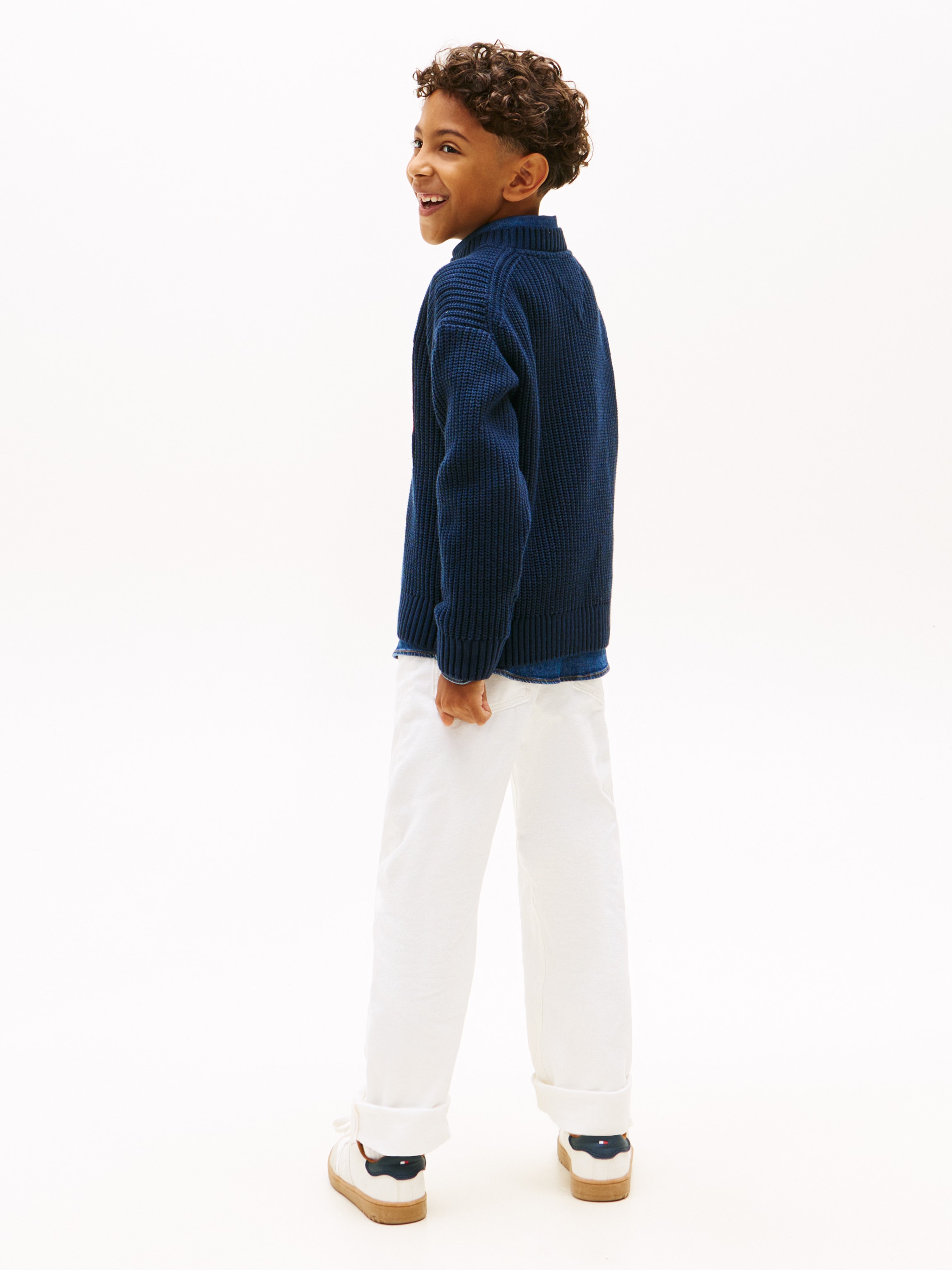 Tommy Hilfiger Strickpullover Regular fit, für Kinder bis 16 Jahre