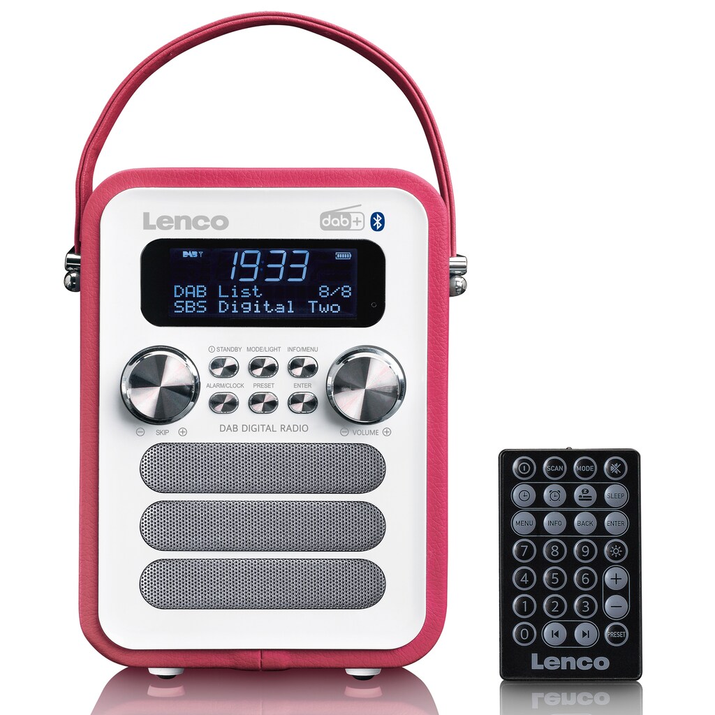 Lenco Digitalradio (DAB+) »PDR-051«, (Bluetooth FM-Tuner mit RDS-Digitalradio (DAB+) 4 W)