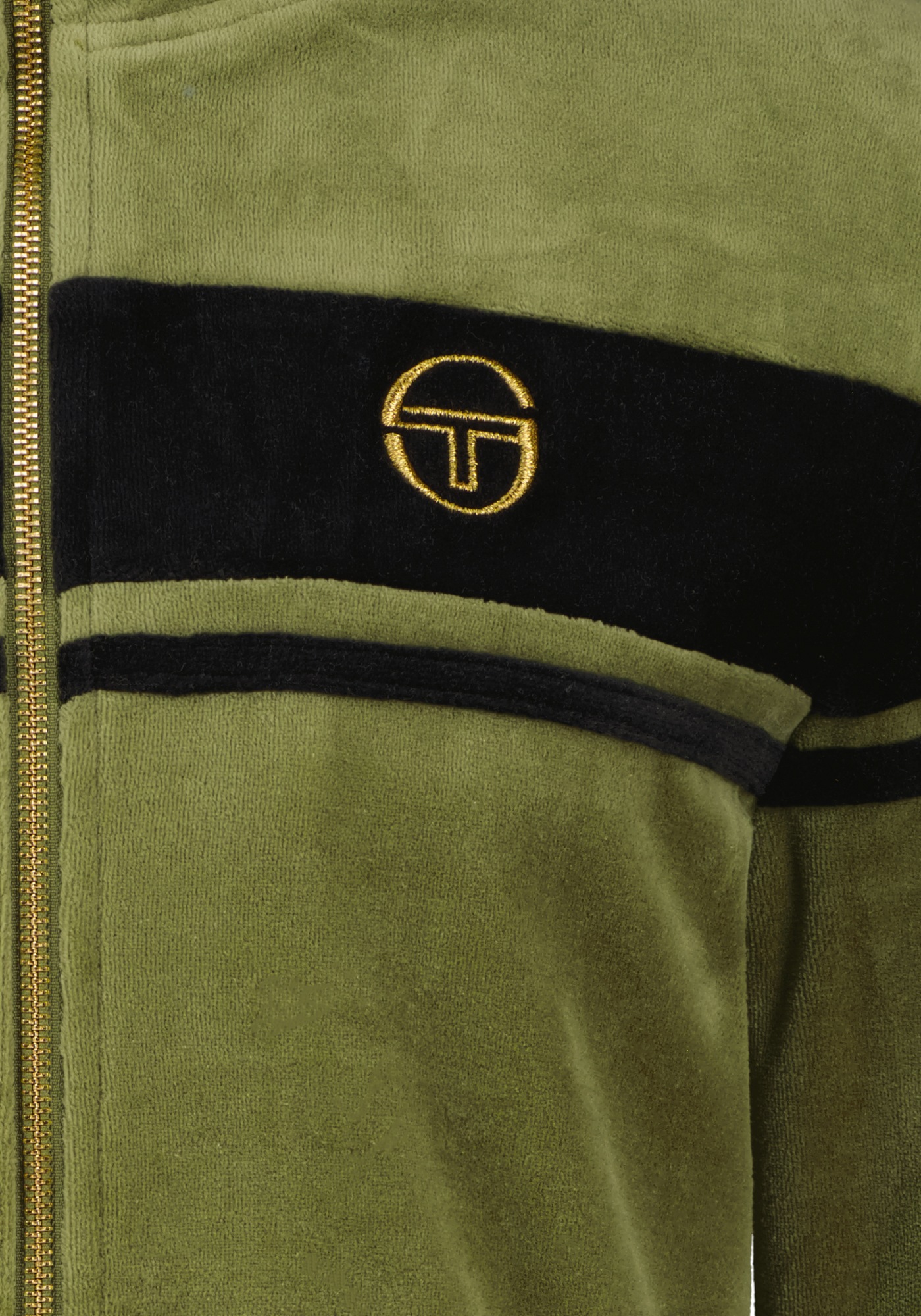 Sergio Tacchini Trainingsjacke »DAMARINDO VELOUR TJ Herren«, ohne Kapuze, Trainingsjacke Herren, Trackjacket, Velour, Sportjacke, Outdoor, Sale