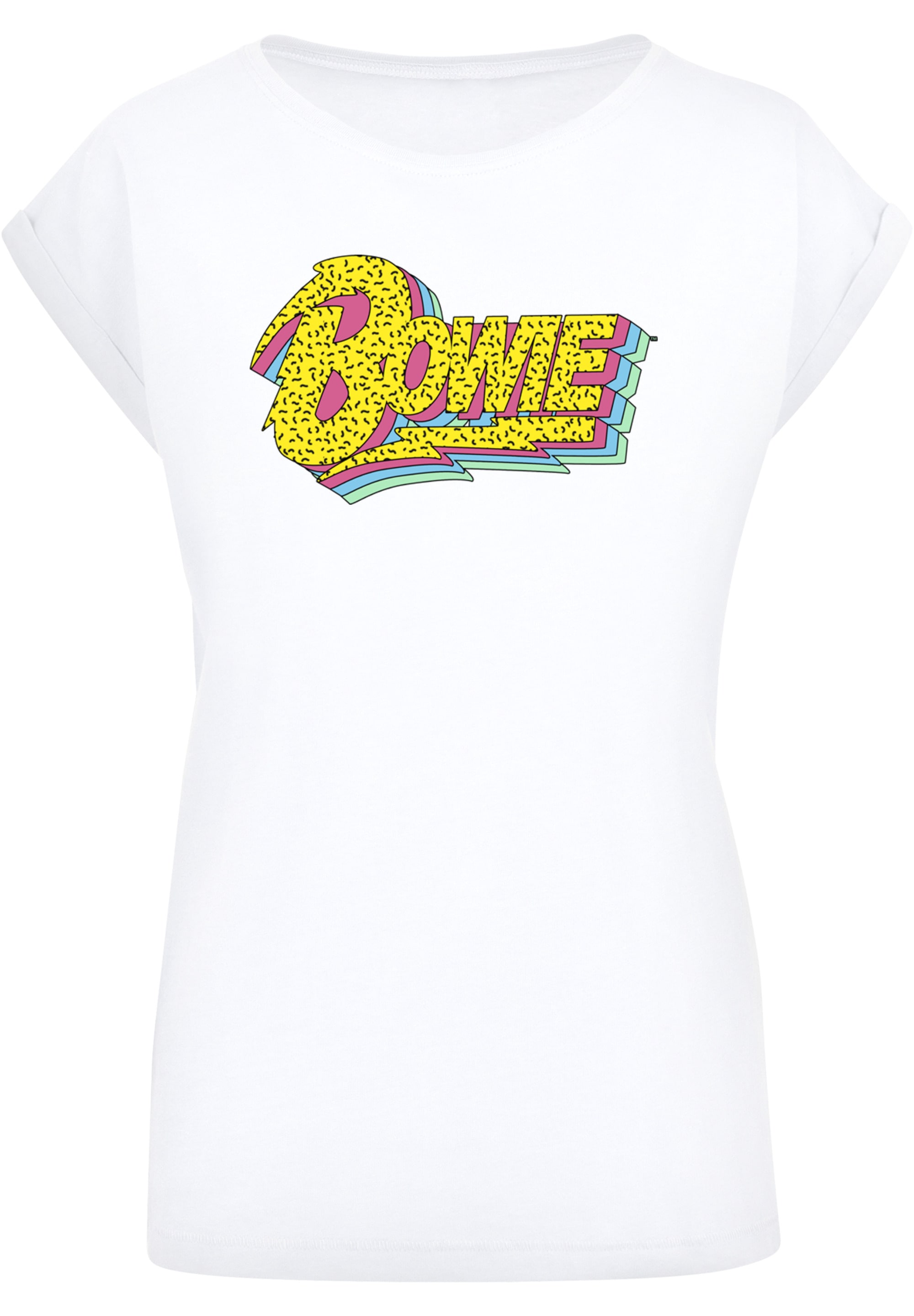 F4NT4STIC T-Shirt »David Bowie Moonlight 90s Logo«, Print