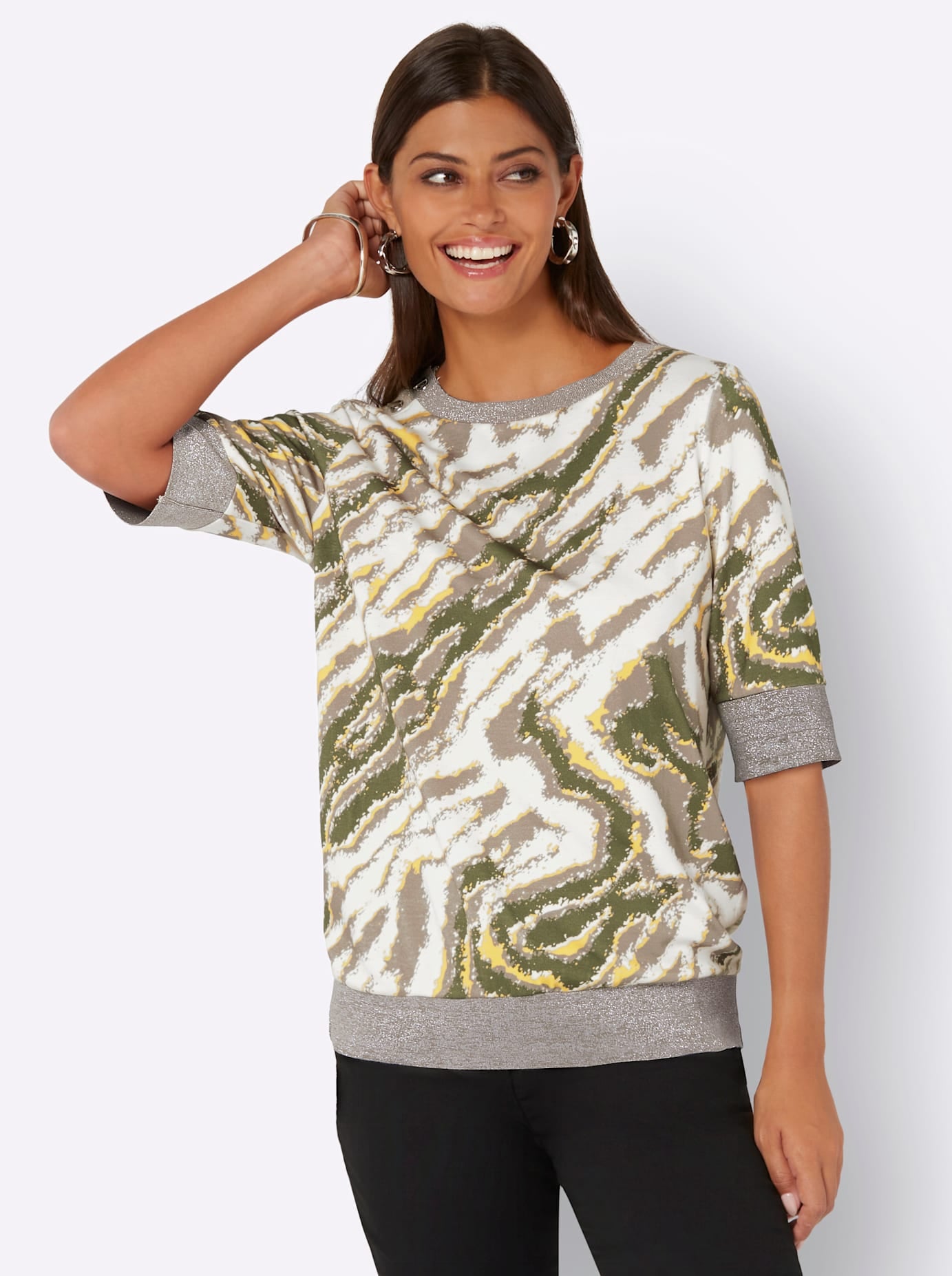 creation L Kurzarmshirt »Shirt«, (1 tlg.)