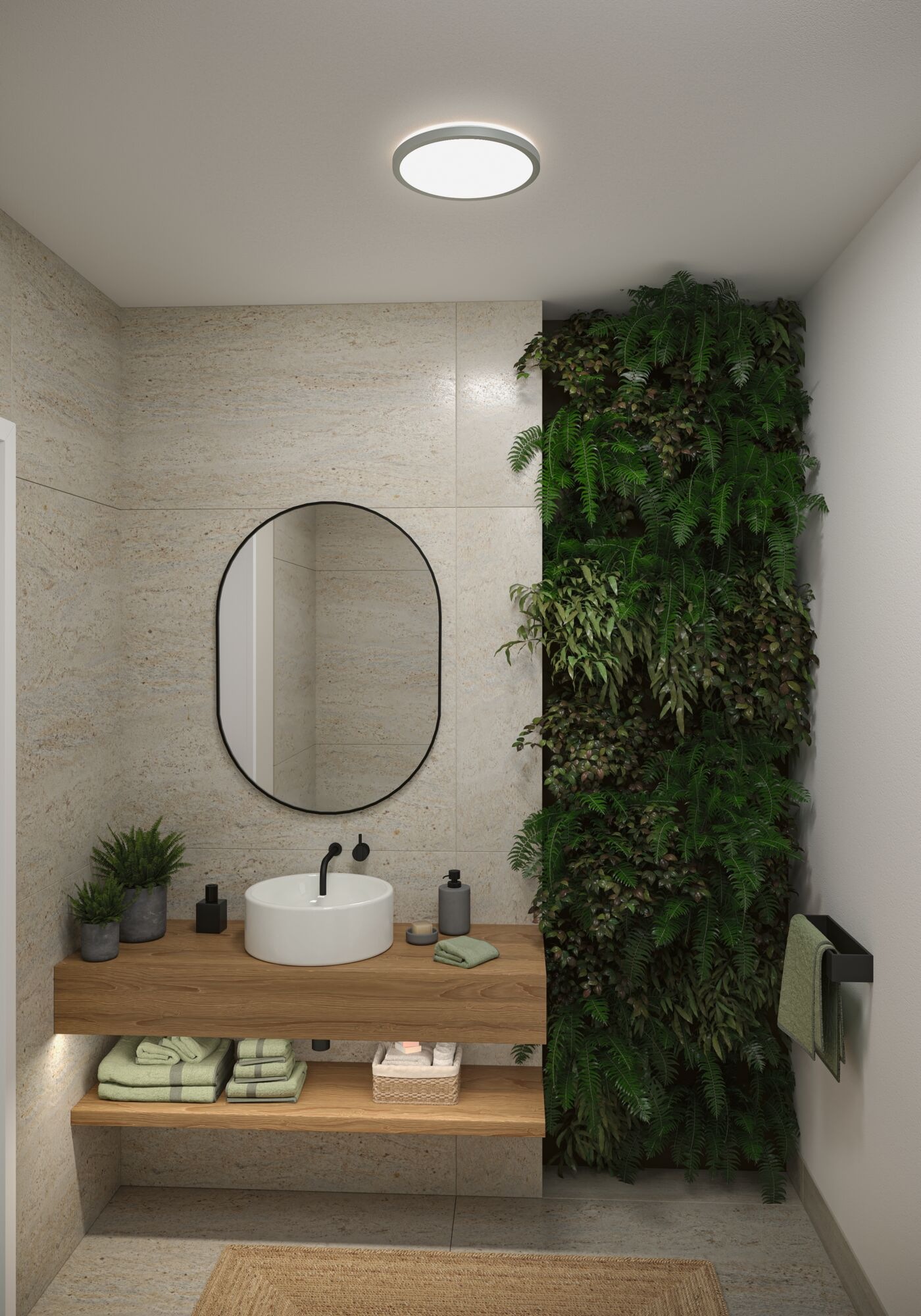 Paulmann LED Panel »Atria Shine 3000K IP44 White Select rund« LED-Modul 1 Stk. Tageslichtweiß Farbwechsler, Farbsteuerung