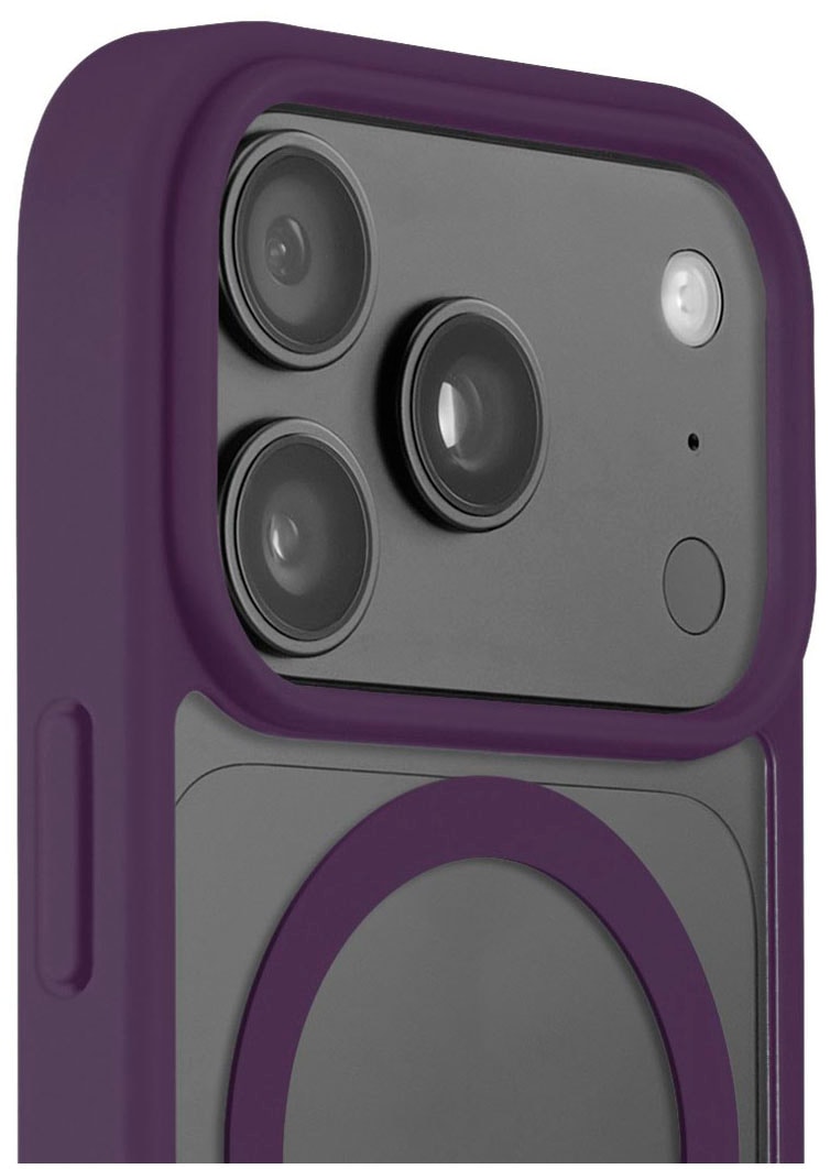 Hama Smartphone-Hülle »Handyhülle für Apple iPhone 17 Pro 18 Pro mit Magnetring« Magnetisch, Farbkontrast, Kamerataste abgedeckt, rutschhemmend