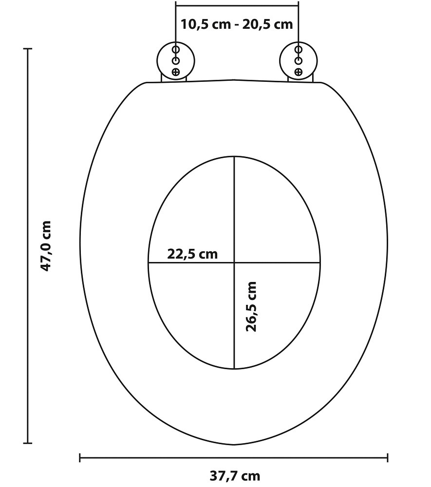 Sanilo WC-Sitz, einfarbig