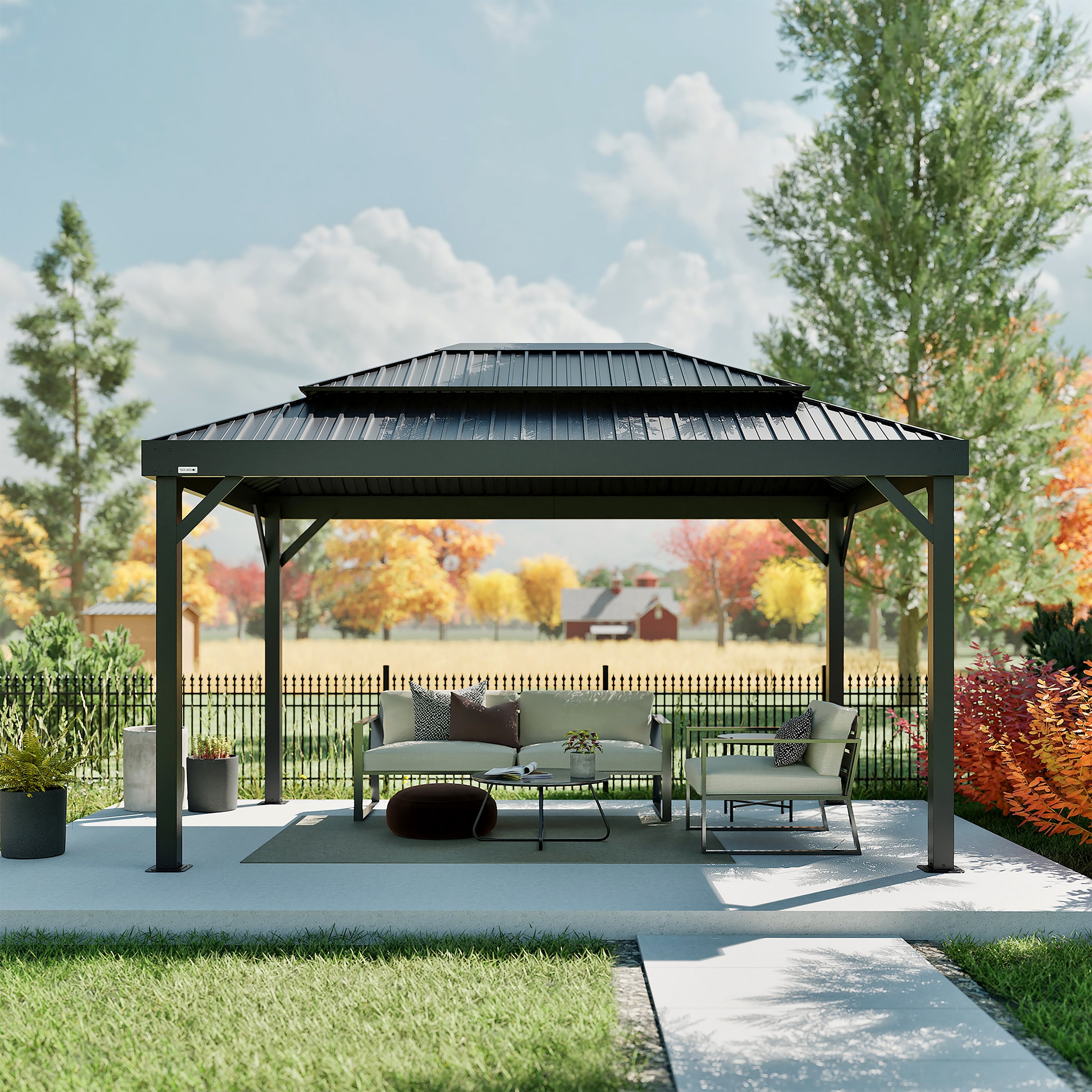SOJAG Malta 1014 Gazebo Black 430cm 2