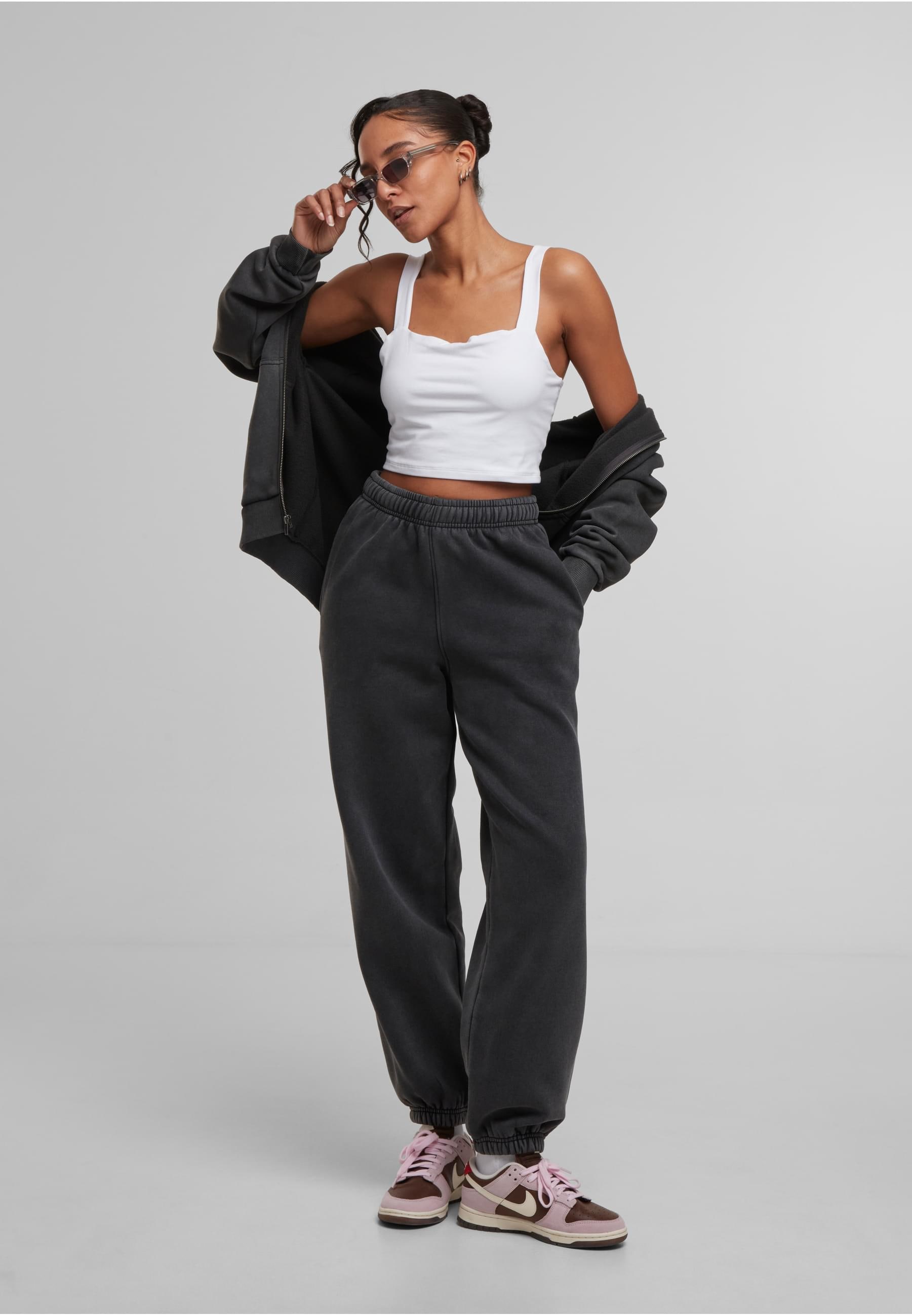 URBAN CLASSICS Sweatjacke »Urban Classics Ladies Vintage Heavy Zip Hoody«
