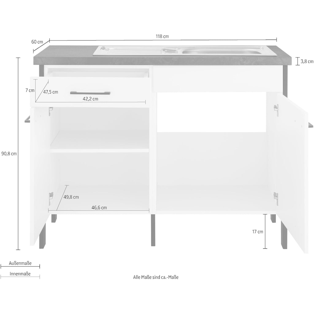 OPTIFIT Spülenschrank »Tokio«