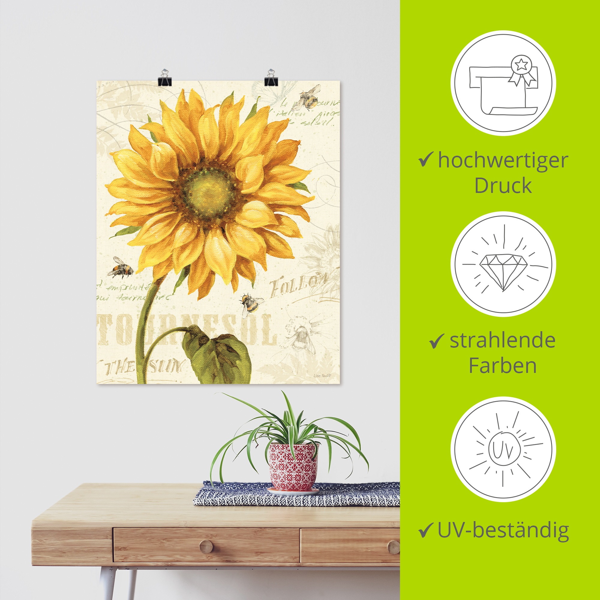 Artland Wandbild »Under the Sun I« 1 Stk. tlg. als Alubild, Leinwandbild, Poster, Wandaufkleber in verschied. Größen