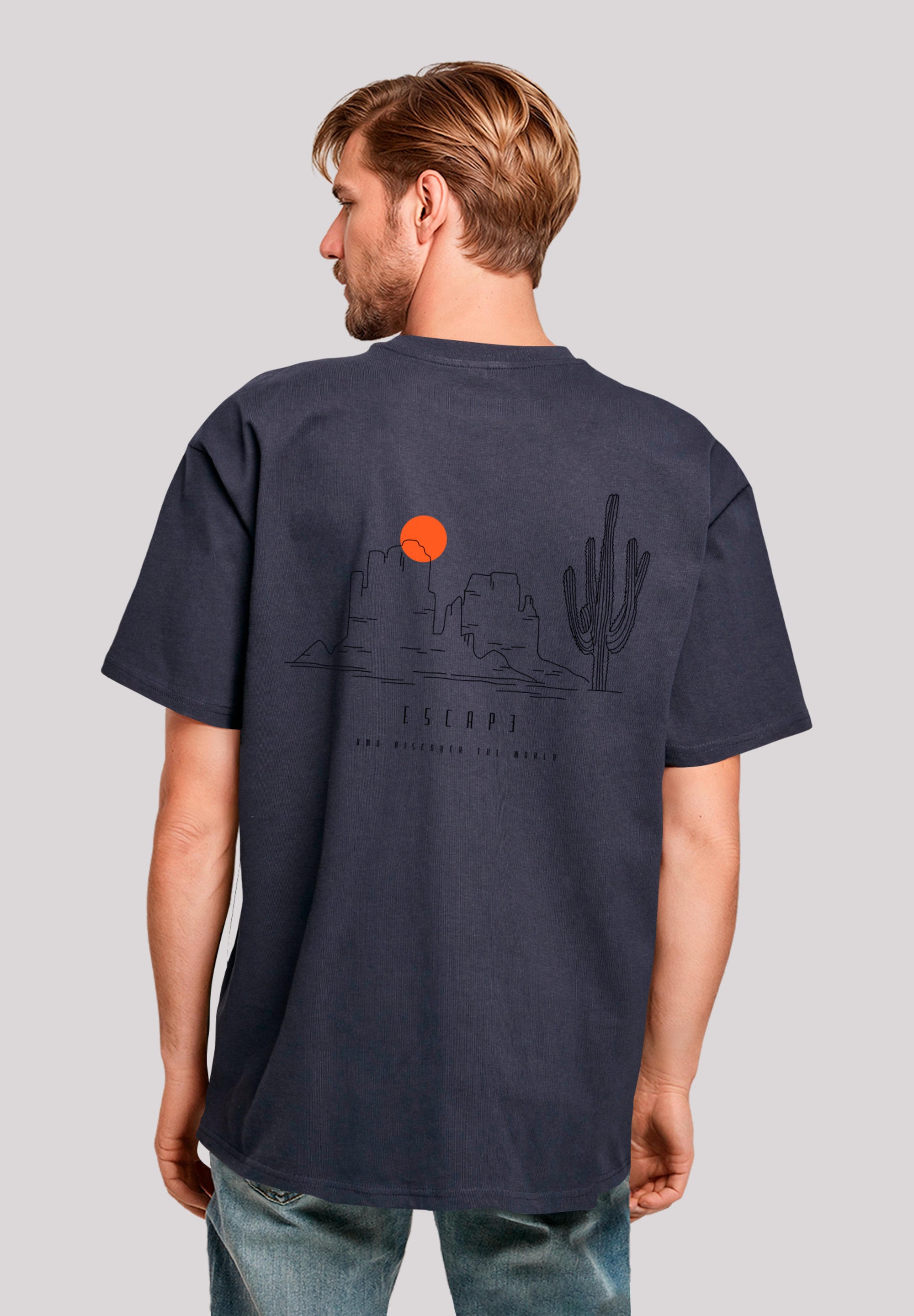 F4NT4STIC T-Shirt "Oversize Escape Discover the World Savannah", Discover t günstig online kaufen