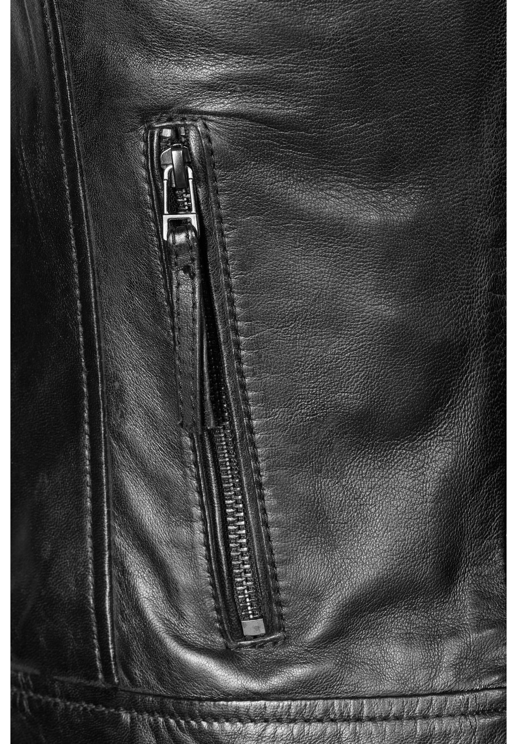 Apple of Eden Lederjacke »Apple of Eden Lederjacke AOE-101« ohne Kapuze aus hochwertigem Leder