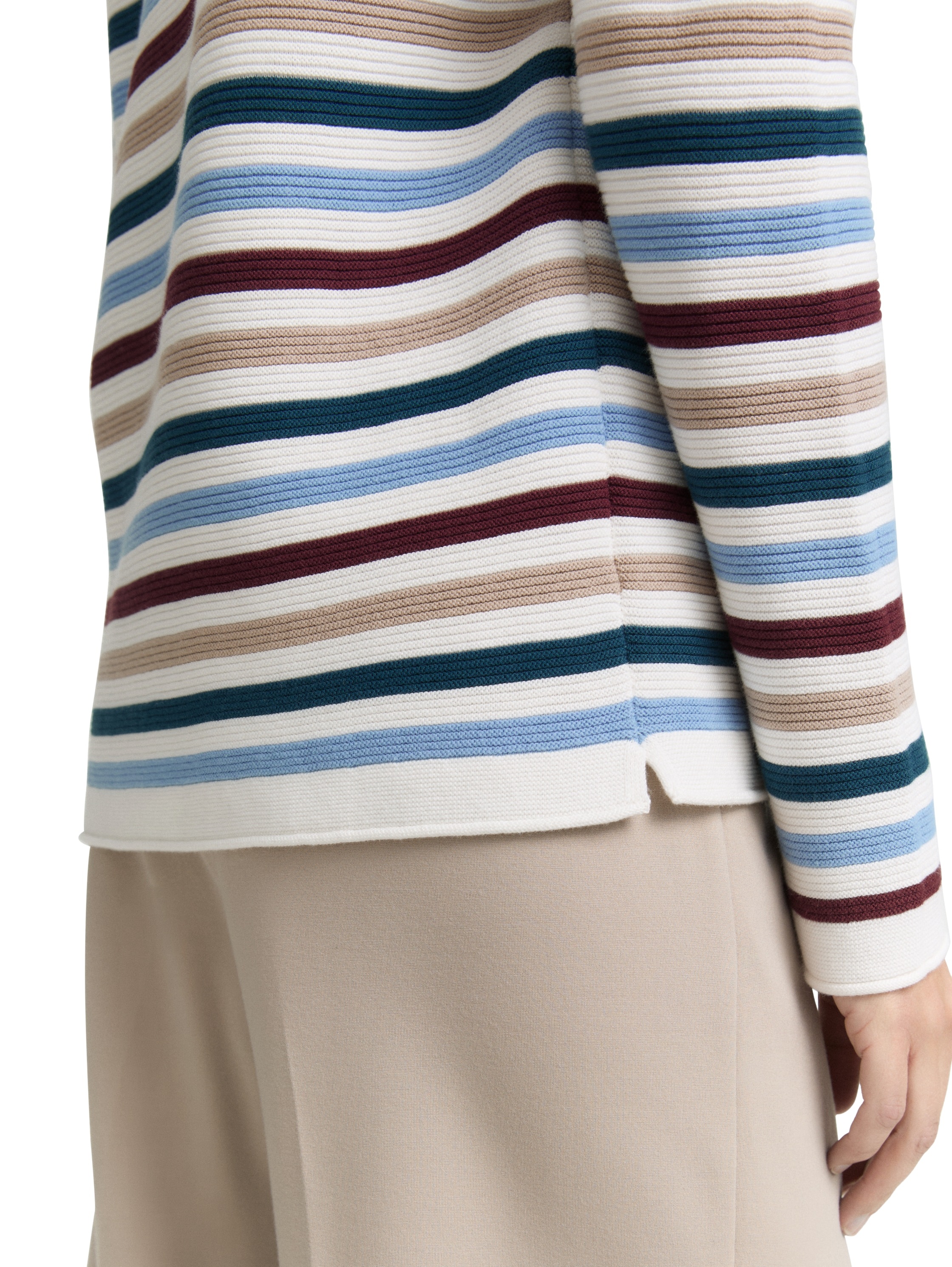 Tom Tailor Pull Ottoman Türkiser Strickpullover Damen 2