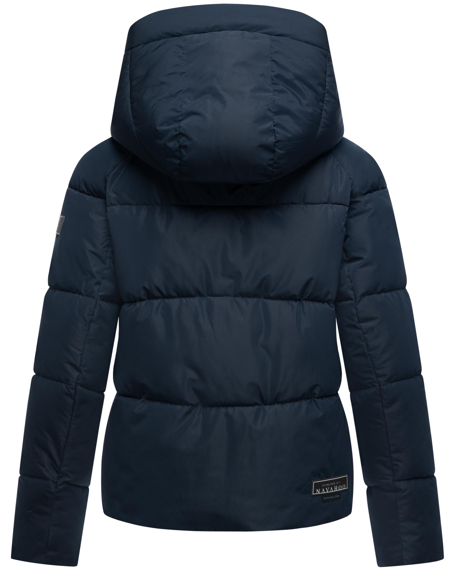 Navahoo Steppjacke »Frostherz XIV«, mit Kapuze, Kurze gesteppte Damen Winterjacke mit abnehmbarer Kapuze